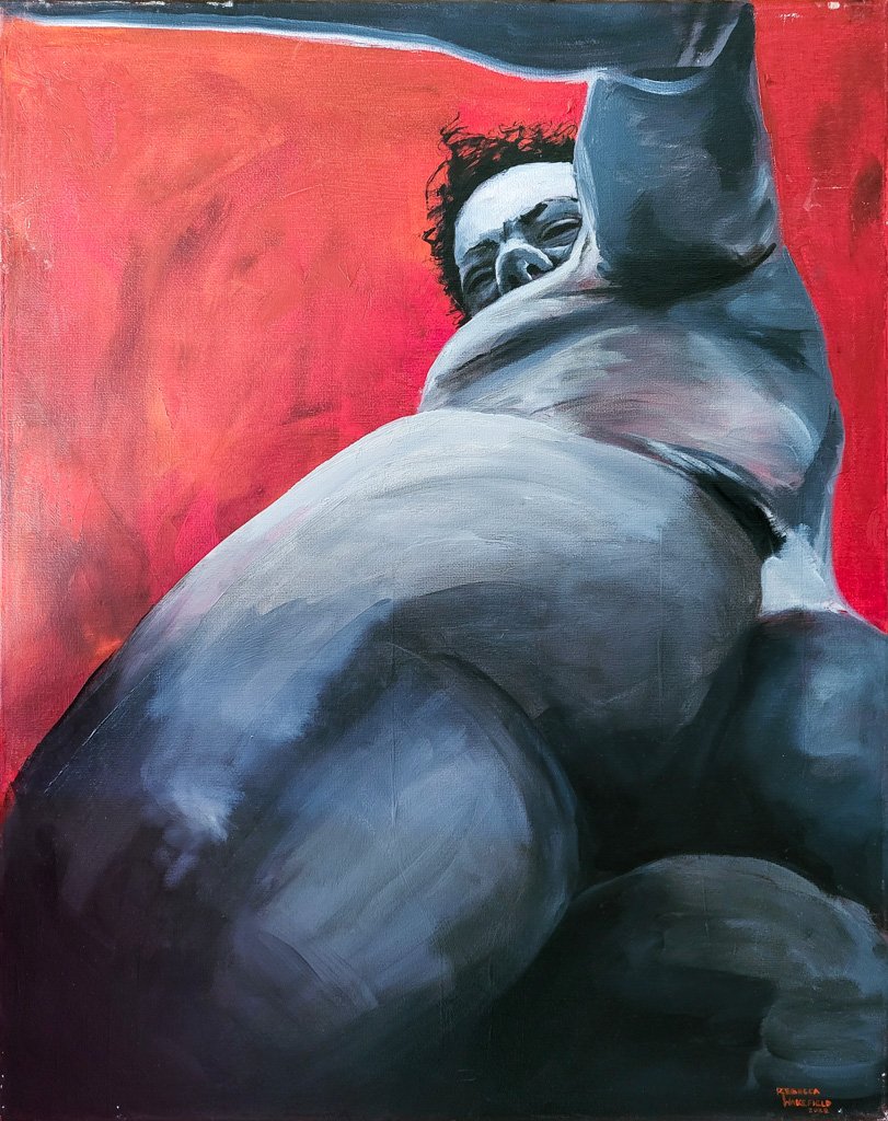 David 001, Oil and Acrylic Paint on Canvas, 20in x 16in, 2022
