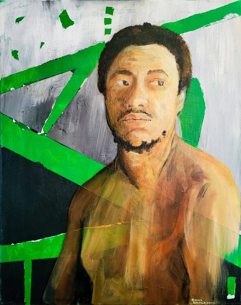 Derek Summers, Oil and Acrylic Paint on Canvas, 20in x 16in, 2022