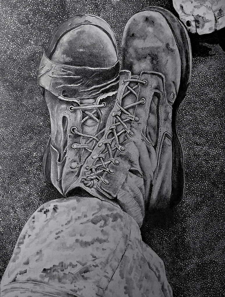 Long Walk, Graphite on Bristol Board, 14 in. x 11 in., 2016