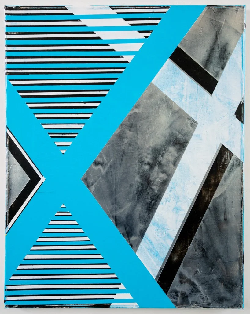 Four Xs, Acrylic on Canvas, 20 in. x 16 in., 2023