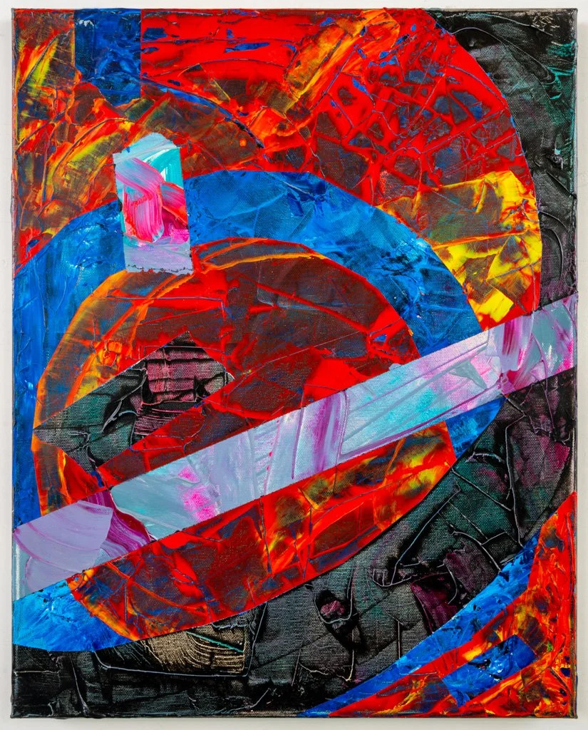 Crosscurrent, Acrylic and Oil on Canvas, 20 in. x 16 in., 2023