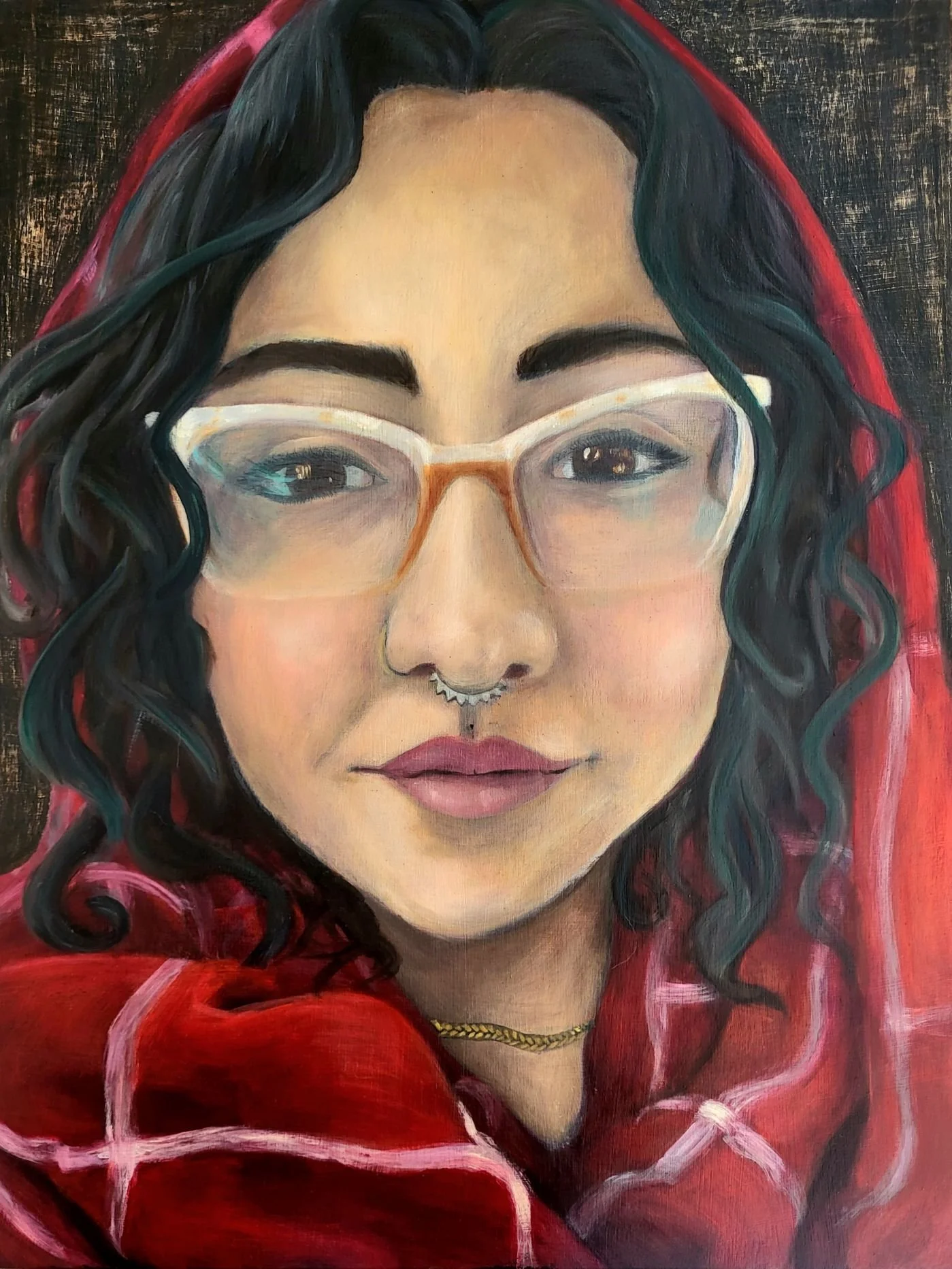 Aaylar
20 x 16 in
Oil on wood