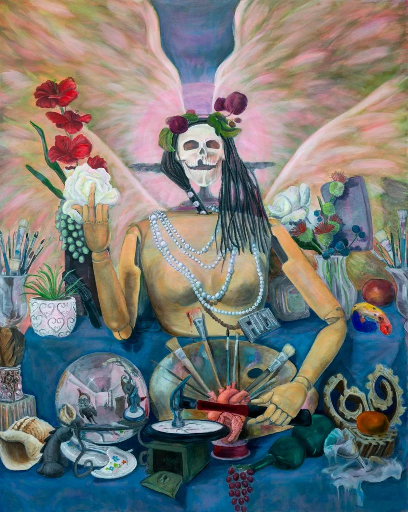 Allegory of a Still Life Painter, Oil Paint on Canvas, 60.5in x 48in, 2025