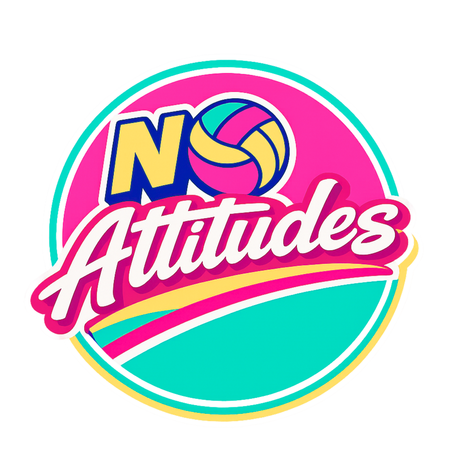 No Attitudes Beach Volleyball 