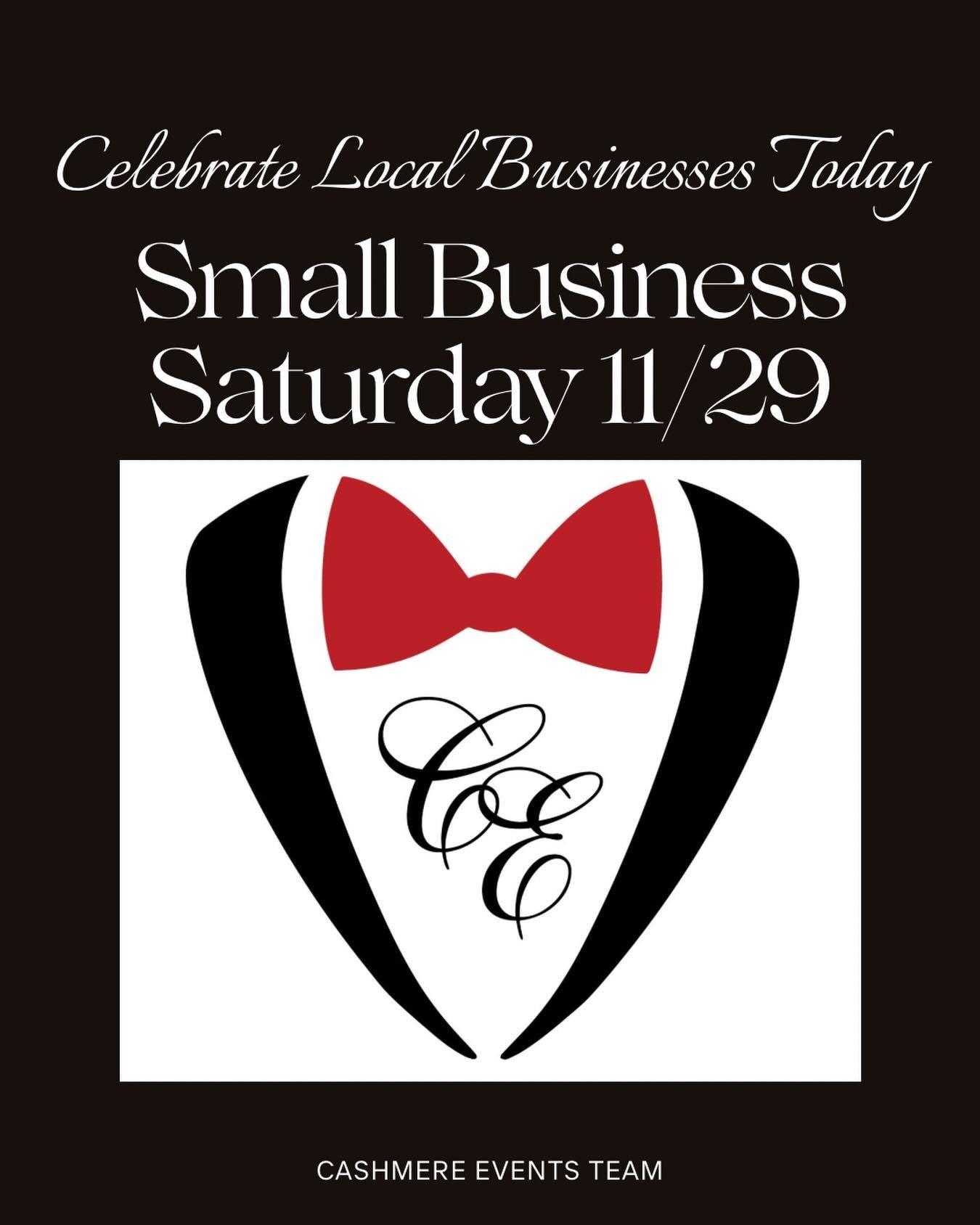 Today is Shop Small Business Saturday, and y&rsquo;all know this is personal for me.

When you support Cashmere Events, you&rsquo;re not just booking a planner &mdash; you&rsquo;re choosing quality, creativity, and a whole team that actually shows up