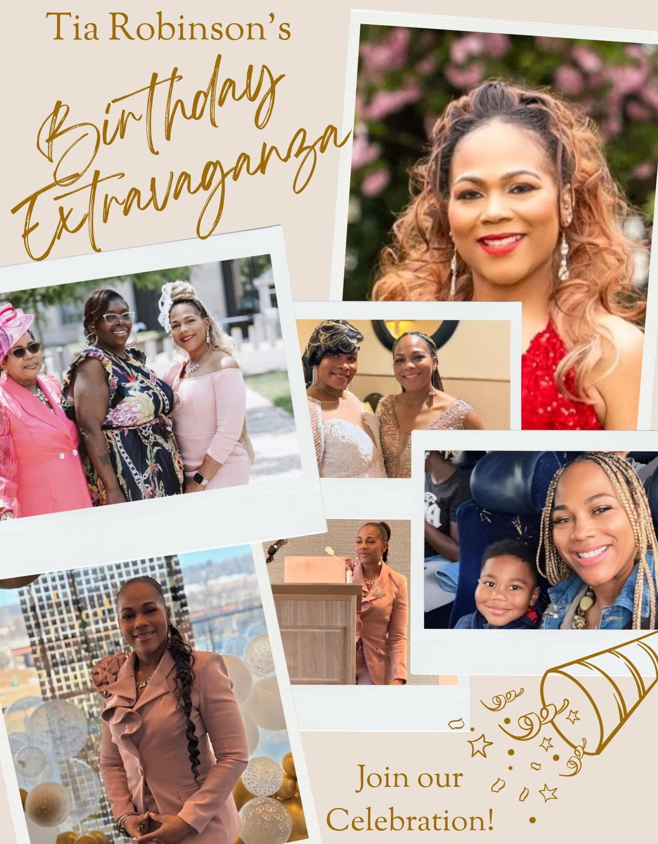 🎉 The countdown is ON! Just 24 hours until Tia&rsquo;s 50th Birthday Extravaganza kicks off in style! Guests are rolling into Embassy Suites Hunt Valley, and while it might be foggy outside, the excitement inside is shining bright. 🌟 Tia and her te