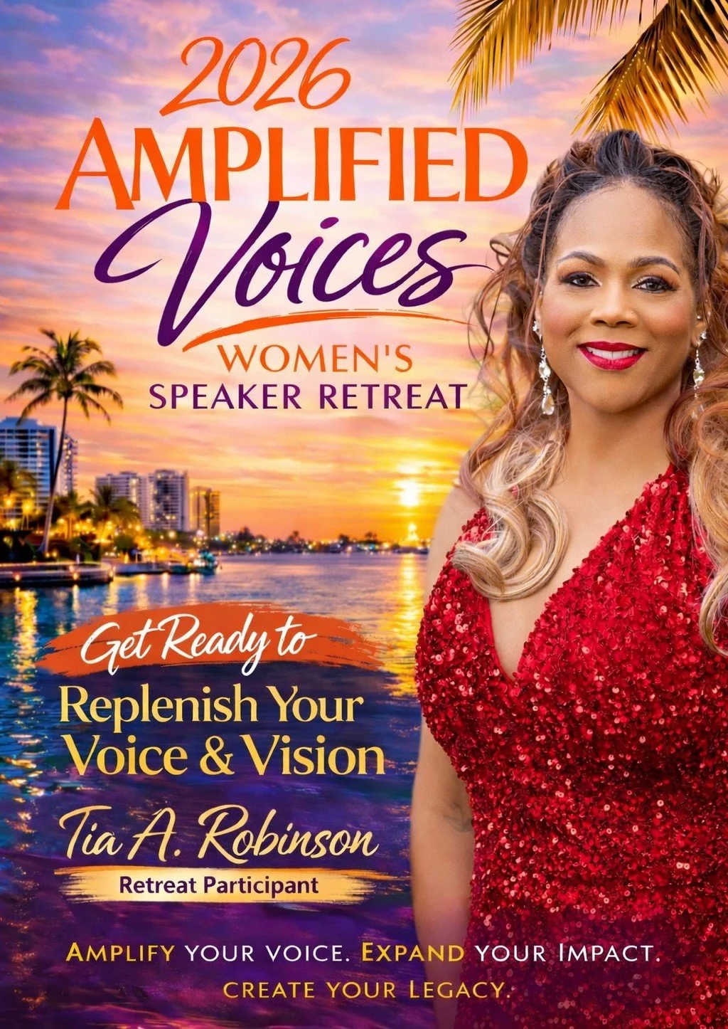 The countdown is officially on. In exactly 85 days, learn how to transform the way you speak, connect, and lead.

Get ready to replenish your voice &amp; vision at the 2026 Amplified Voices &mdash; A Women's Speaker Retreat!

We are excited to announ