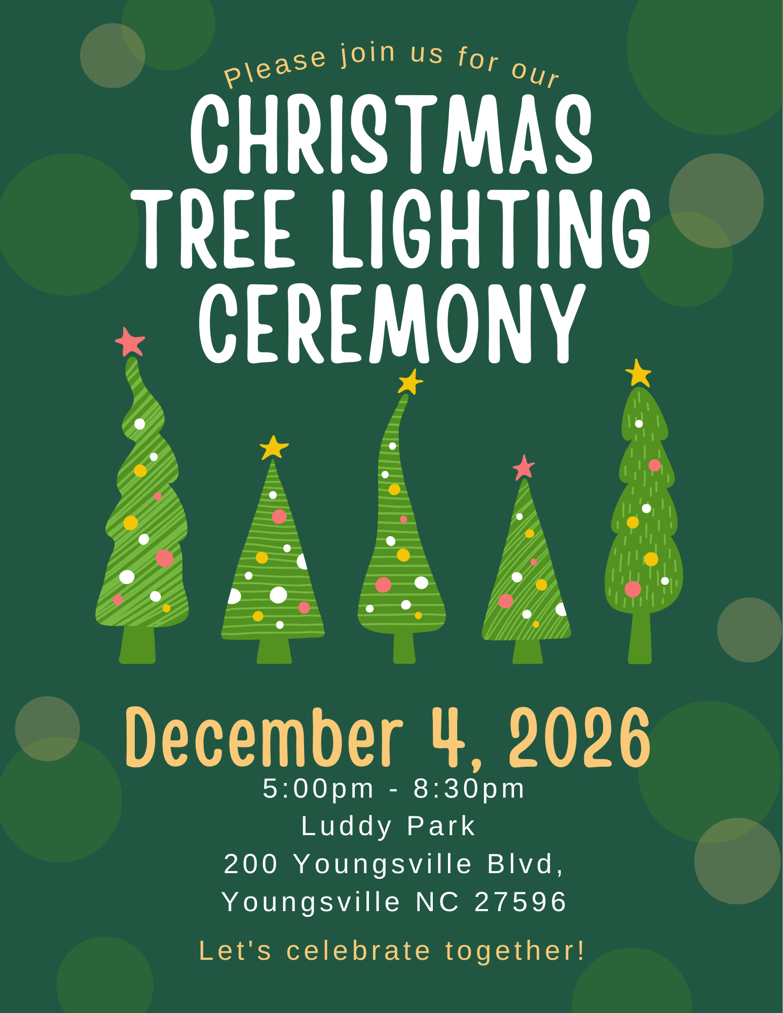 Youngville’s  Christmas Tree Lighting Ceremony