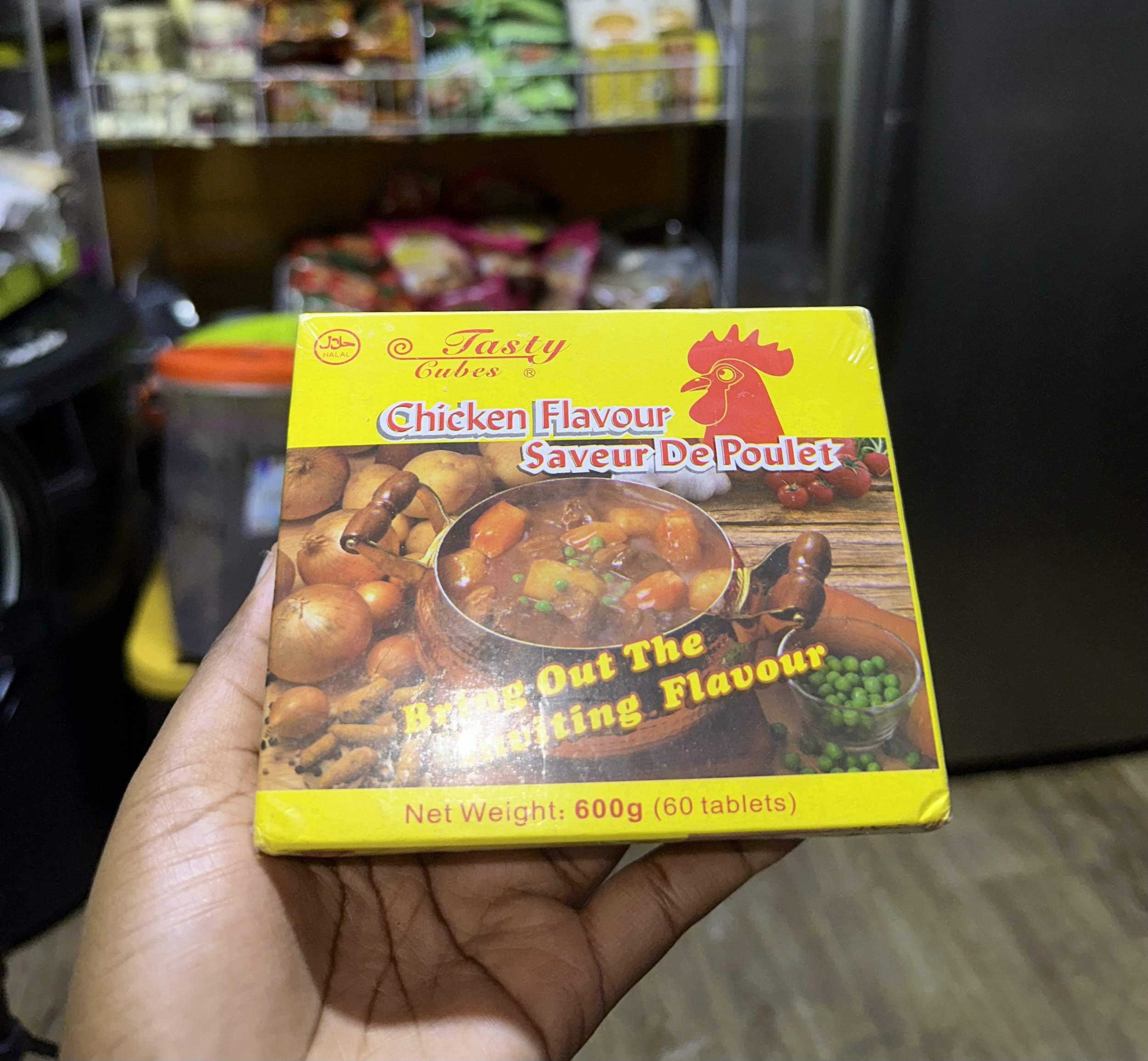 Tasty chicken cubes