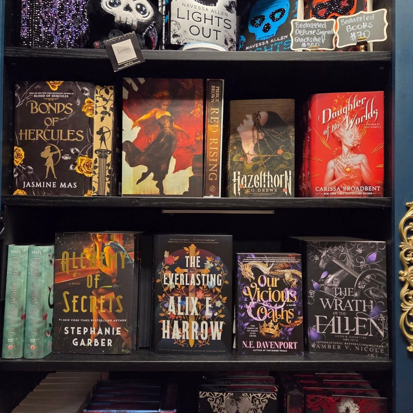 New Release Tuesday 
Big magic, ancient myths, and haunting oaths. These brand-new releases are ready to claim your TBR 
Wrath of the Fallen by Amber V. Nicole
A gripping fantasy of fallen gods, ruthless power, and slow-burning vengeance.
Bonds of