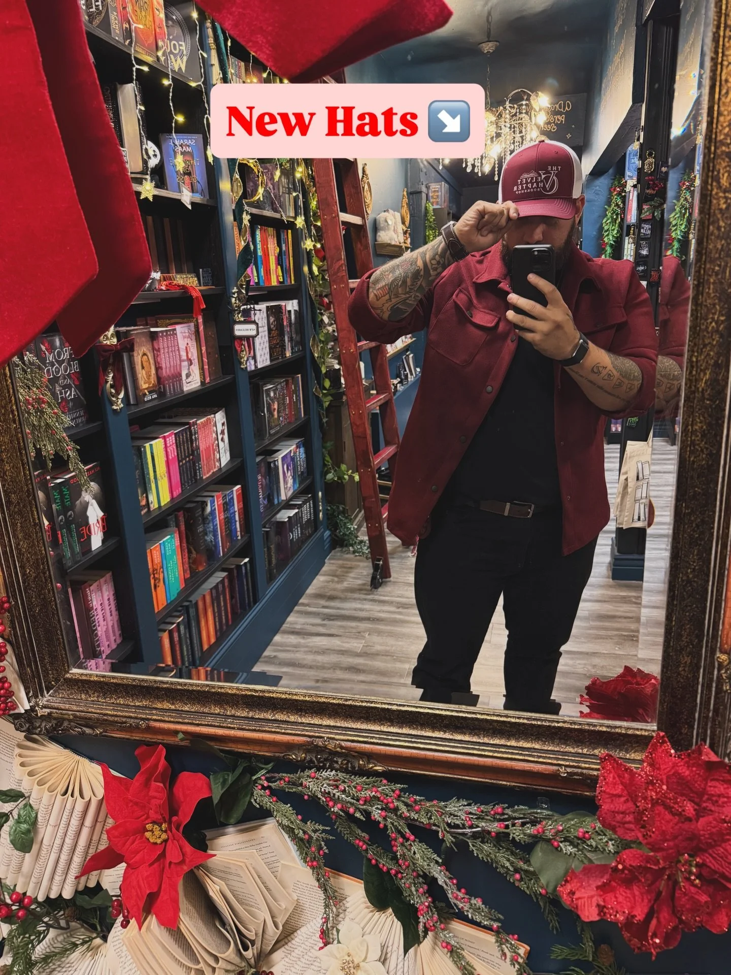 As we near 10k followers, our merch game is growing right along with us.

New Velvet Chapter trucker hats are here.
Same bookish soul. Same Petaluma roots.

Embroidered beanies land next week.

And curious&hellip; who would be interested in high-end 