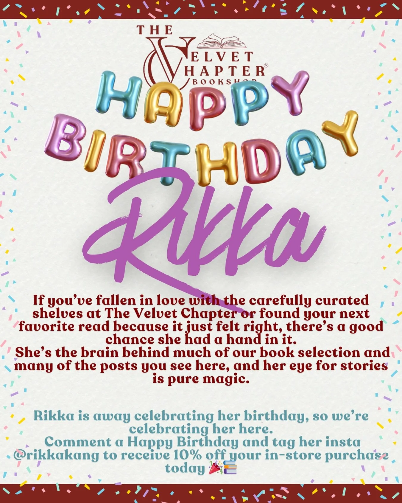 If you&rsquo;ve fallen in love with the carefully curated shelves at The Velvet Chapter or found your next favorite read because it just felt right, there&rsquo;s a good chance she had her hands on it.
She&rsquo;s the brain behind much of our book se