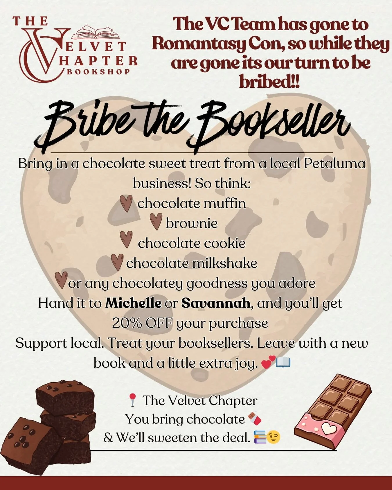 The rest of the crew is attending Romantasy con so we&rsquo;ve decided to add our own sweet treat to this day 💕