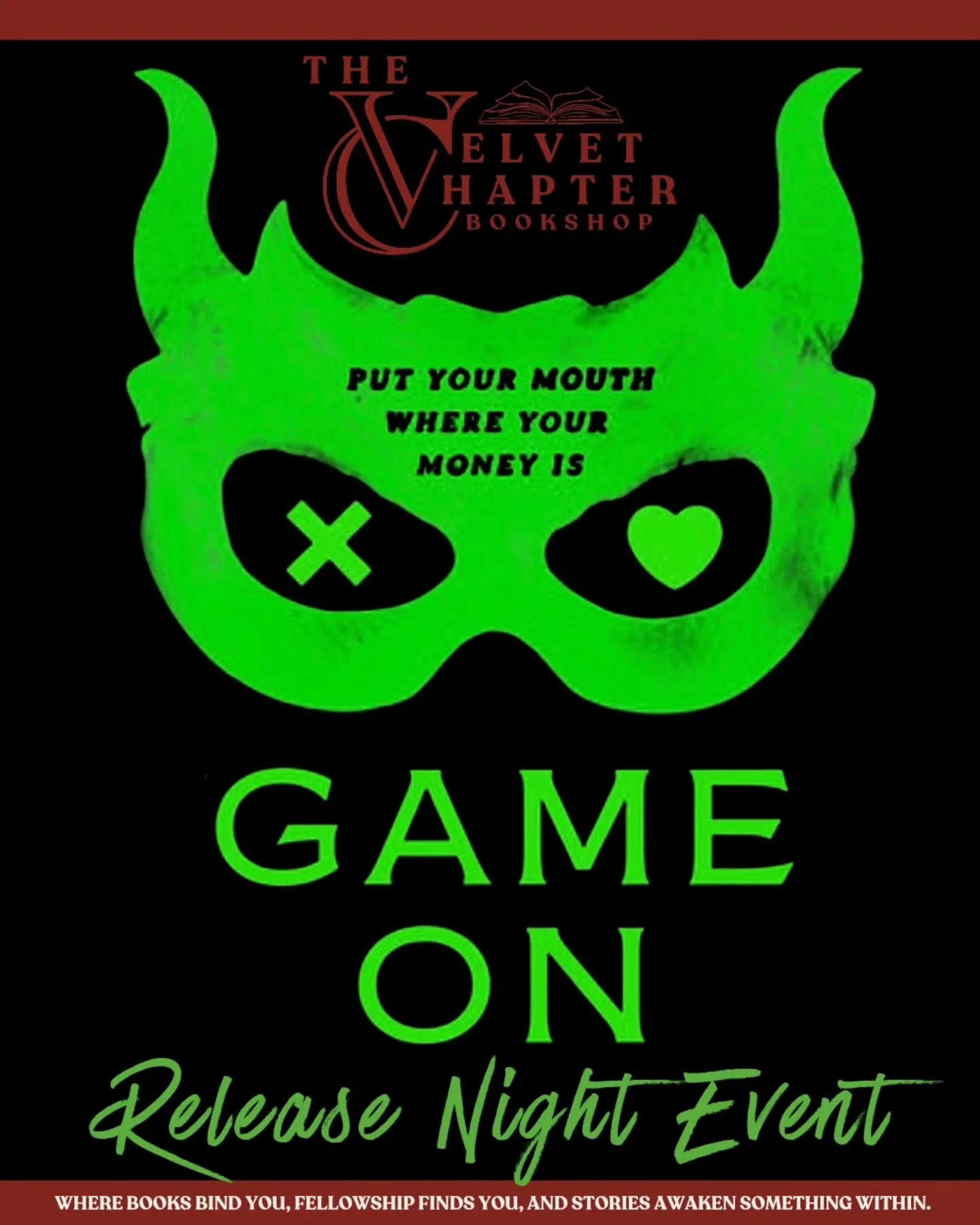 🌙🖤 The night is waiting&hellip; and so is Game On. 🖤🌙

On March 30th at 9PM, the doors reopen a little later... and the energy shifts.

No preorders. No holds. Just show up and claim what&rsquo;s yours before it disappears into the night.

Limite