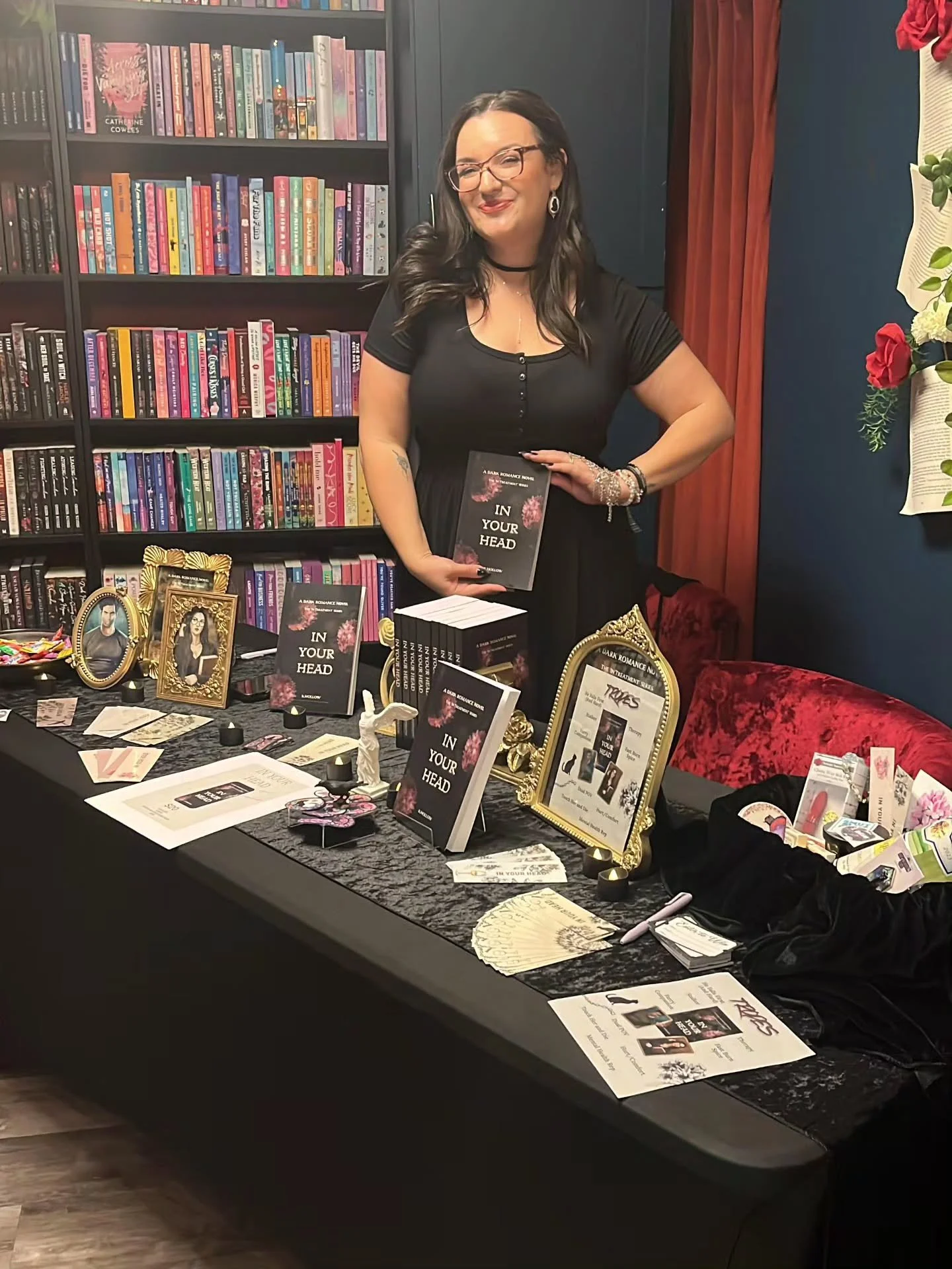 We have @authorkhollow in the shop today. 

Come in to hear about her recent release, In Your Head, and get your own signed copy.
