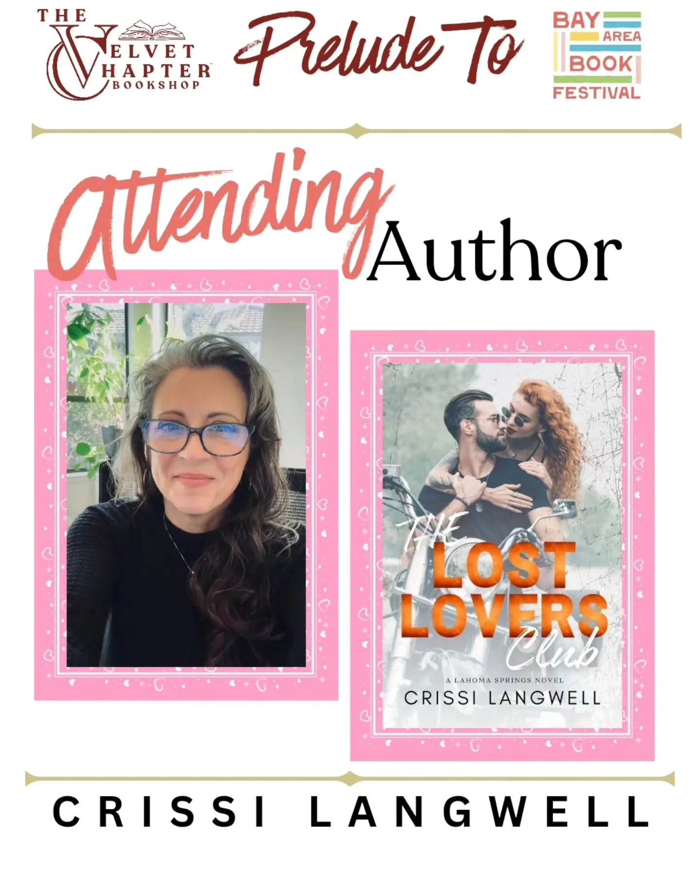 We are so excited to be hosting the Prelude to the Bay Area Book Festival on Thursday, May 28 at The Hall Of The Above 

We&rsquo;re thrilled to welcome Crissi Langwell for an unforgettable event of stories, conversation, and bookish celebration ahea