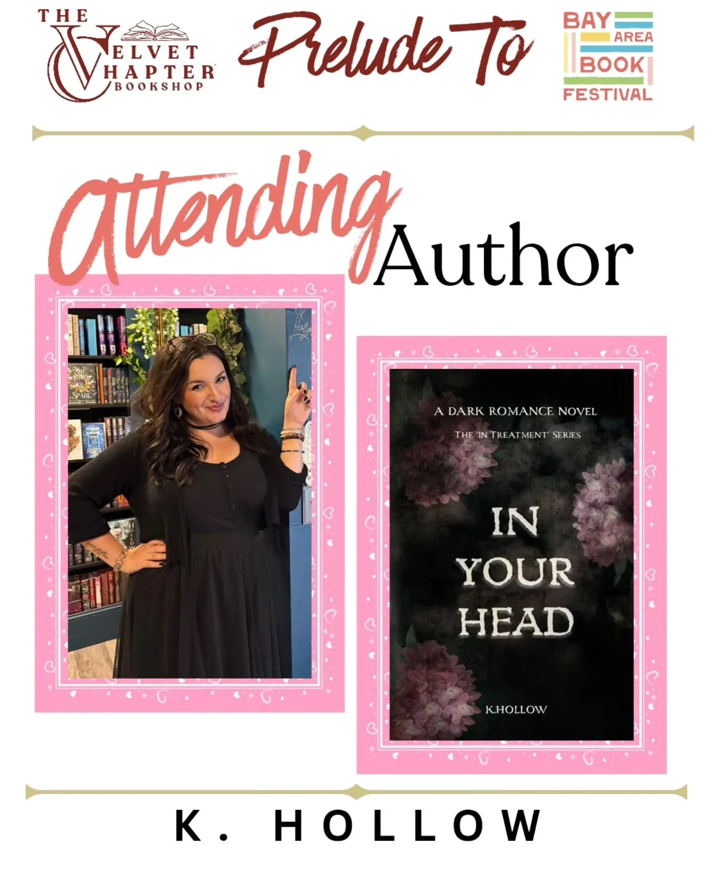 We are so excited to be hosting the Prelude to the Bay Area Book Festival on Thursday, May 28 at The Hall Of The Above 

We&rsquo;re thrilled to welcome K. Hollow for an unforgettable event of stories, conversation, and bookish celebration ahead of t