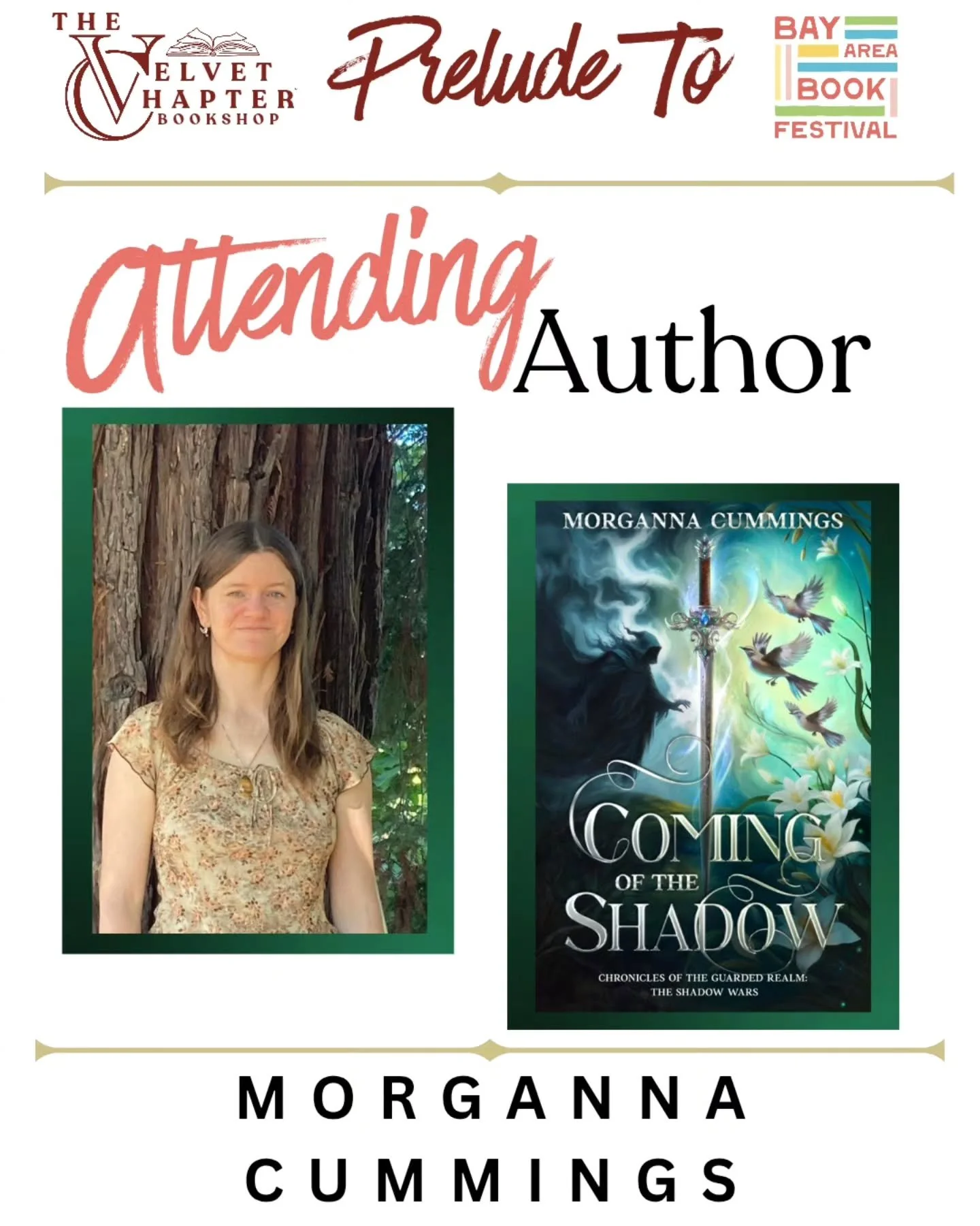 We are so excited to be hosting the Prelude to the Bay Area Book Festival on Thursday, May 28 at The Hall Of The Above 

We&rsquo;re thrilled to welcome Morganna Cummings for an unforgettable event of stories, conversation, and bookish celebration ah