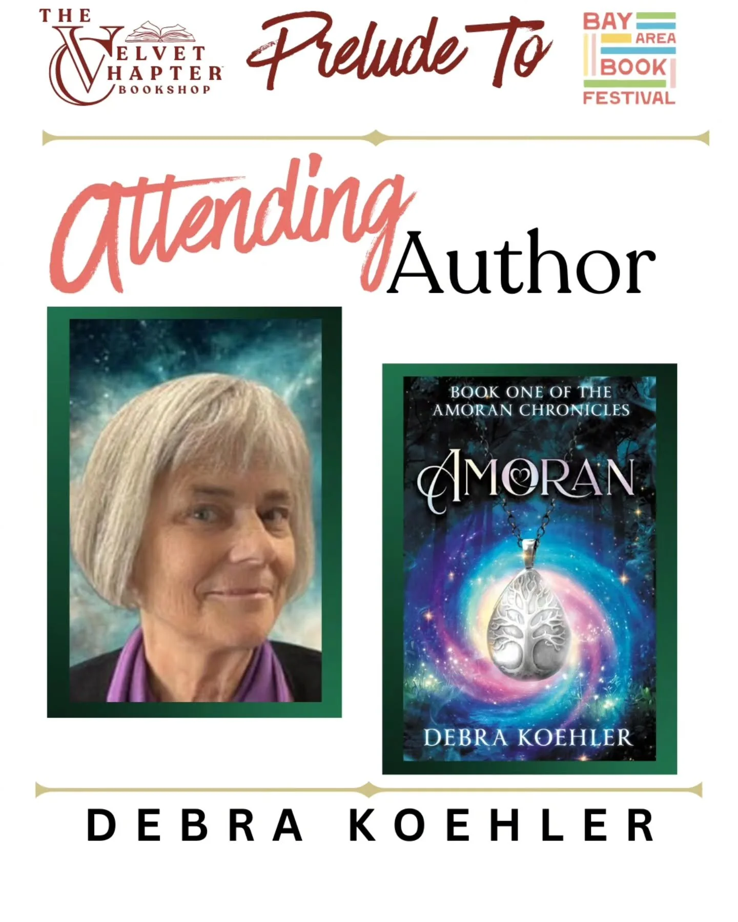 We are so excited to be hosting the Prelude to the Bay Area Book Festival on Thursday, May 28 at The Hall Of The Above 

We&rsquo;re thrilled to welcome Debra Koehler for an unforgettable event of stories, conversation, and bookish celebration ahead 