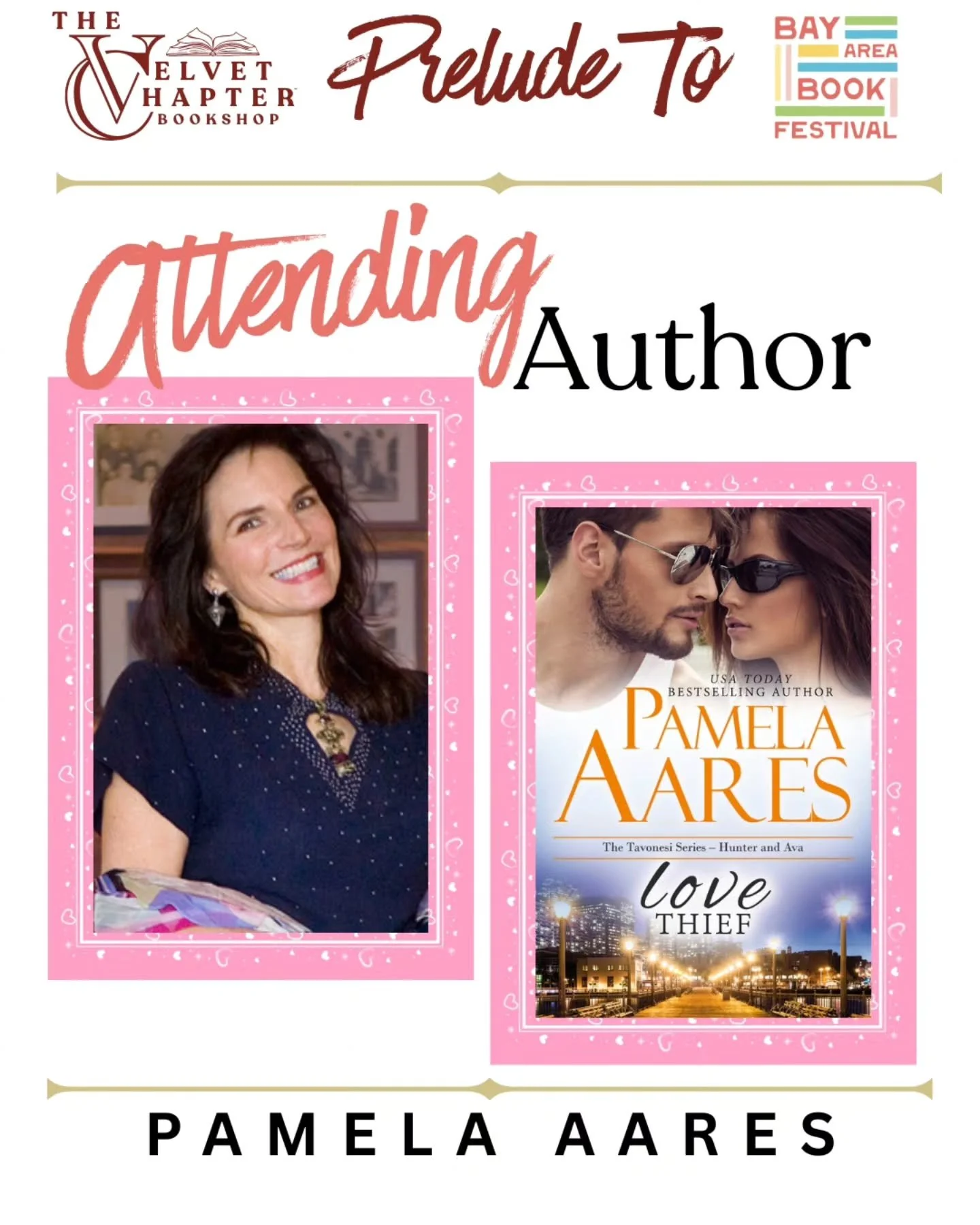 We are so excited to be hosting the Prelude to the Bay Area Book Festival on Thursday, May 28 at The Hall Of The Above 

We&rsquo;re thrilled to welcome Pamela Aares for an unforgettable event of stories, conversation, and bookish celebration ahead o