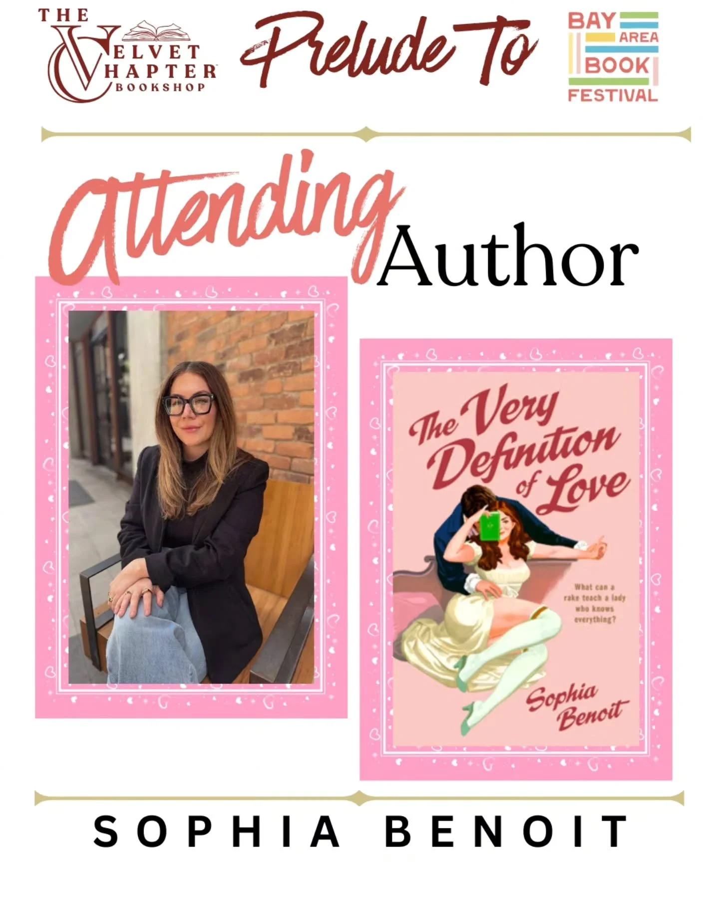 We are so excited to be hosting the Prelude to the Bay Area Book Festival on Thursday, May 28 at The Hall Of The Above 

We&rsquo;re thrilled to welcome Sophia Benoit for an unforgettable event of stories, conversation, and bookish celebration ahead 