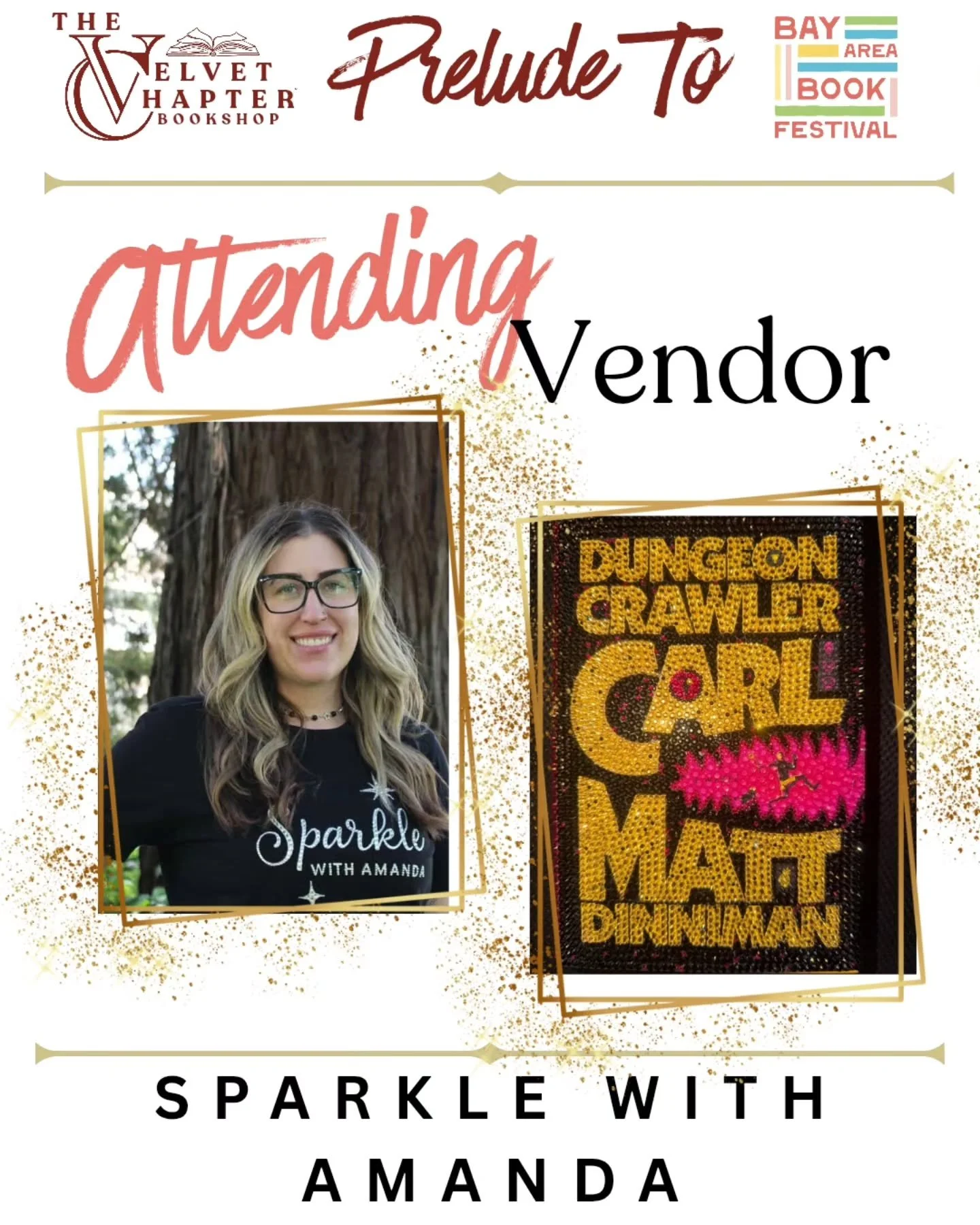 We are so excited to welcome Sparkle With Amanda to the Prelude to the Bay Area Book Festival on Thursday, May 28 ✨

We can&rsquo;t wait to showcase their beautiful bedazzled books and more alongside an evening full of stories, community, and bookish