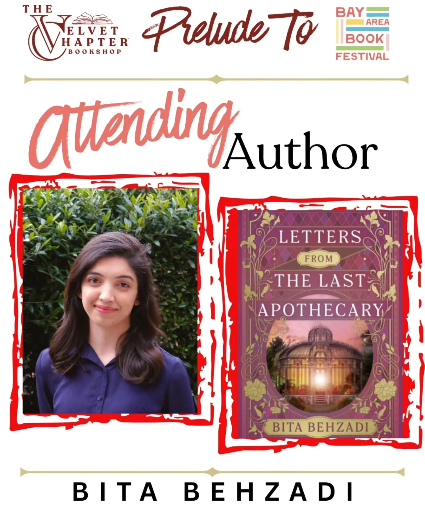 We are so excited to be hosting the Prelude to the Bay Area Book Festival on Thursday, May 28 at  the Hall of the Above✨

We&rsquo;re thrilled to welcome Bita Behzadi for an unforgettable evening of stories, conversation, and bookish celebration ahea