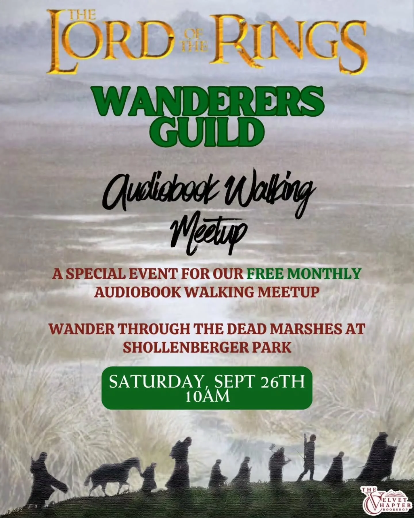 🏹🌿 THE WANDERERS GUILD IS HEADING INTO MIDDLE-EARTH! 🌿🏹

Our next Audiobook Walking Meetup is taking us straight into the Dead Marshes&hellip; because apparently a peaceful little walk wasn&rsquo;t enough. 😏💍

Grab your headphones, press play o