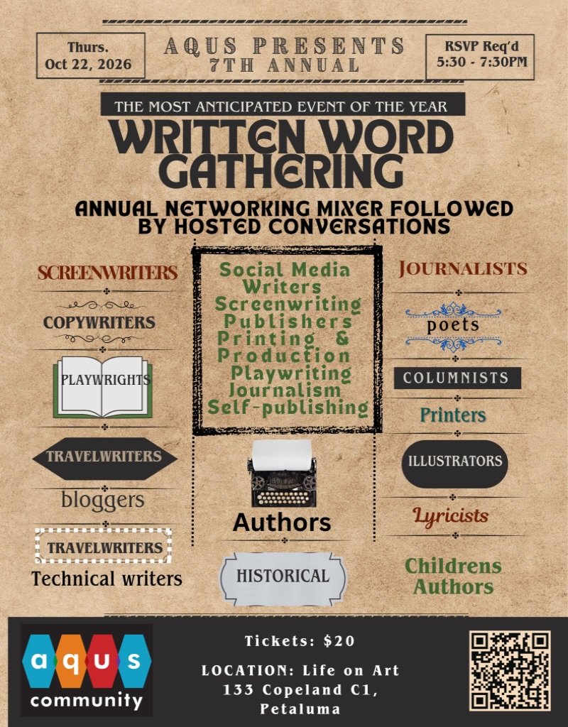 📣 Calling all those who love writing! 🖊️ 
📖✨ Let&rsquo;s talk storytelling!

The Velvet Chapter is excited to be part of the 7th Annual Written Word Gathering hosted by #aquscommunityfoundation 

We&rsquo;ll have a table at the event, so come say 