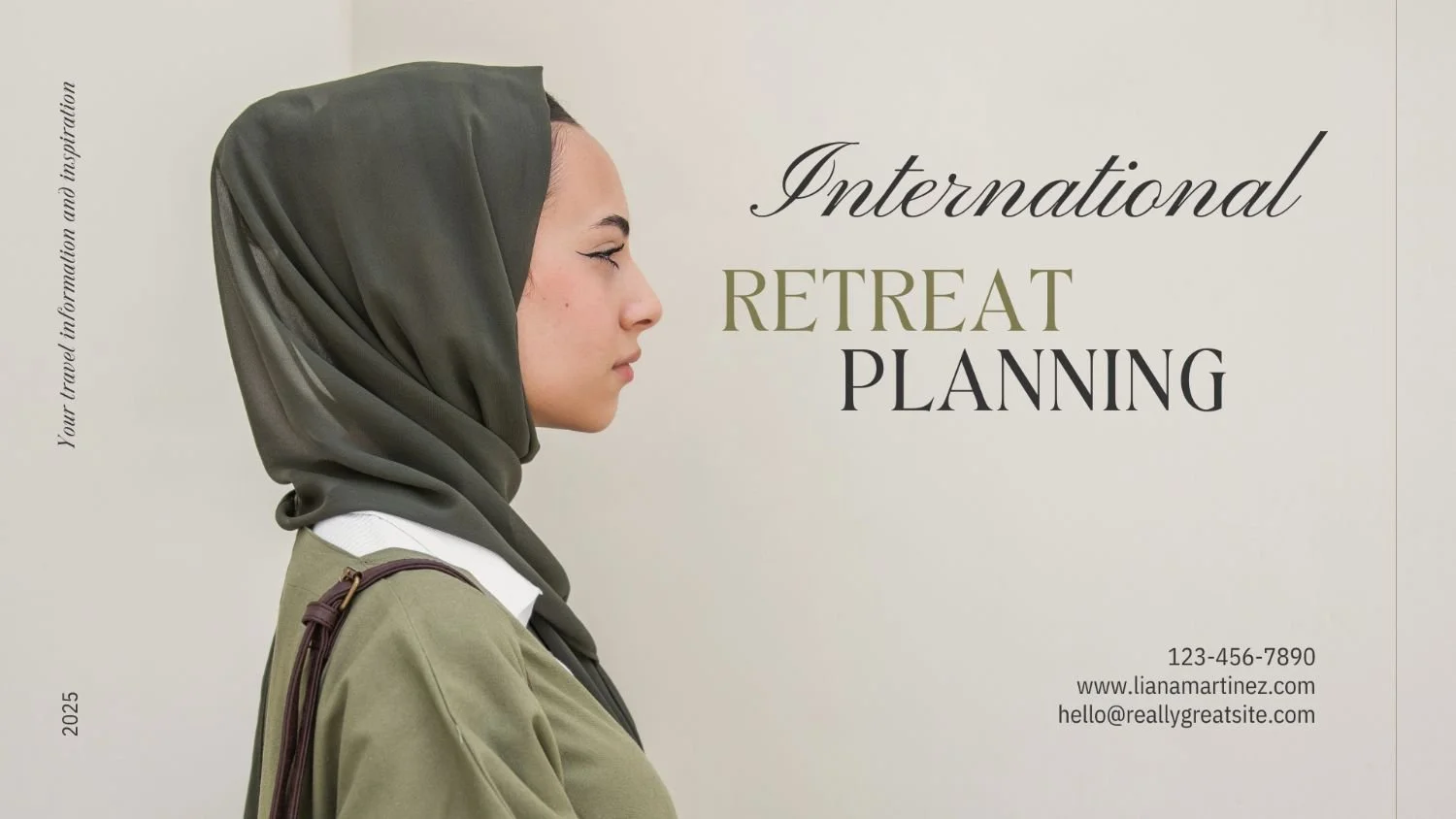 woman next to title retreat planning