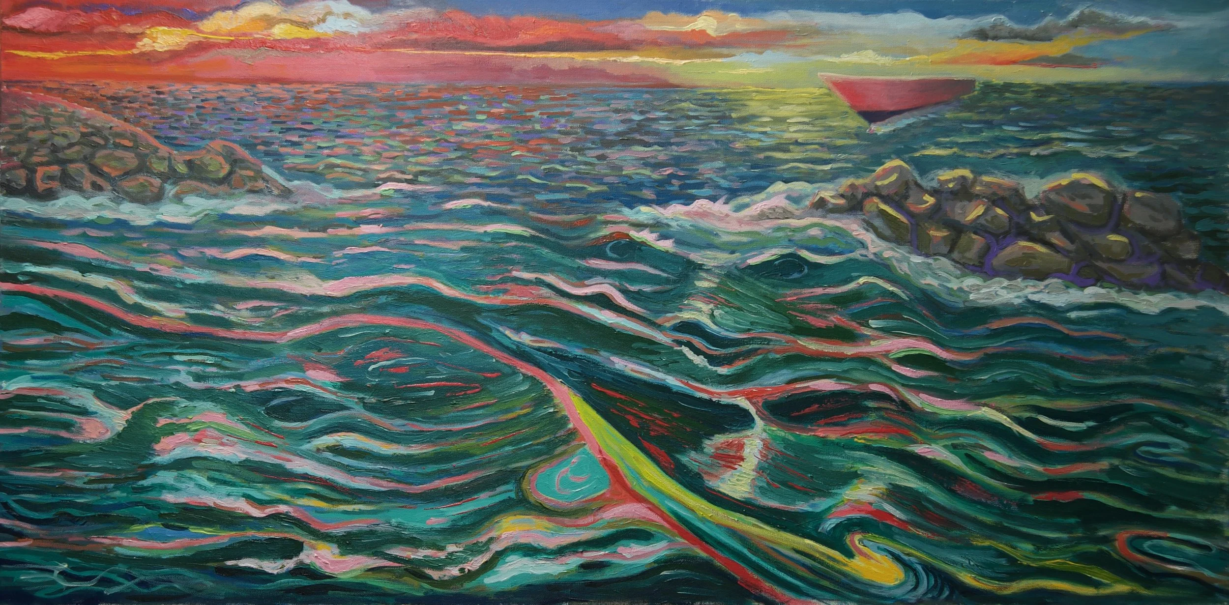  Abstract Ocean  
2023-present
Oil on Canvas
24" x 48"