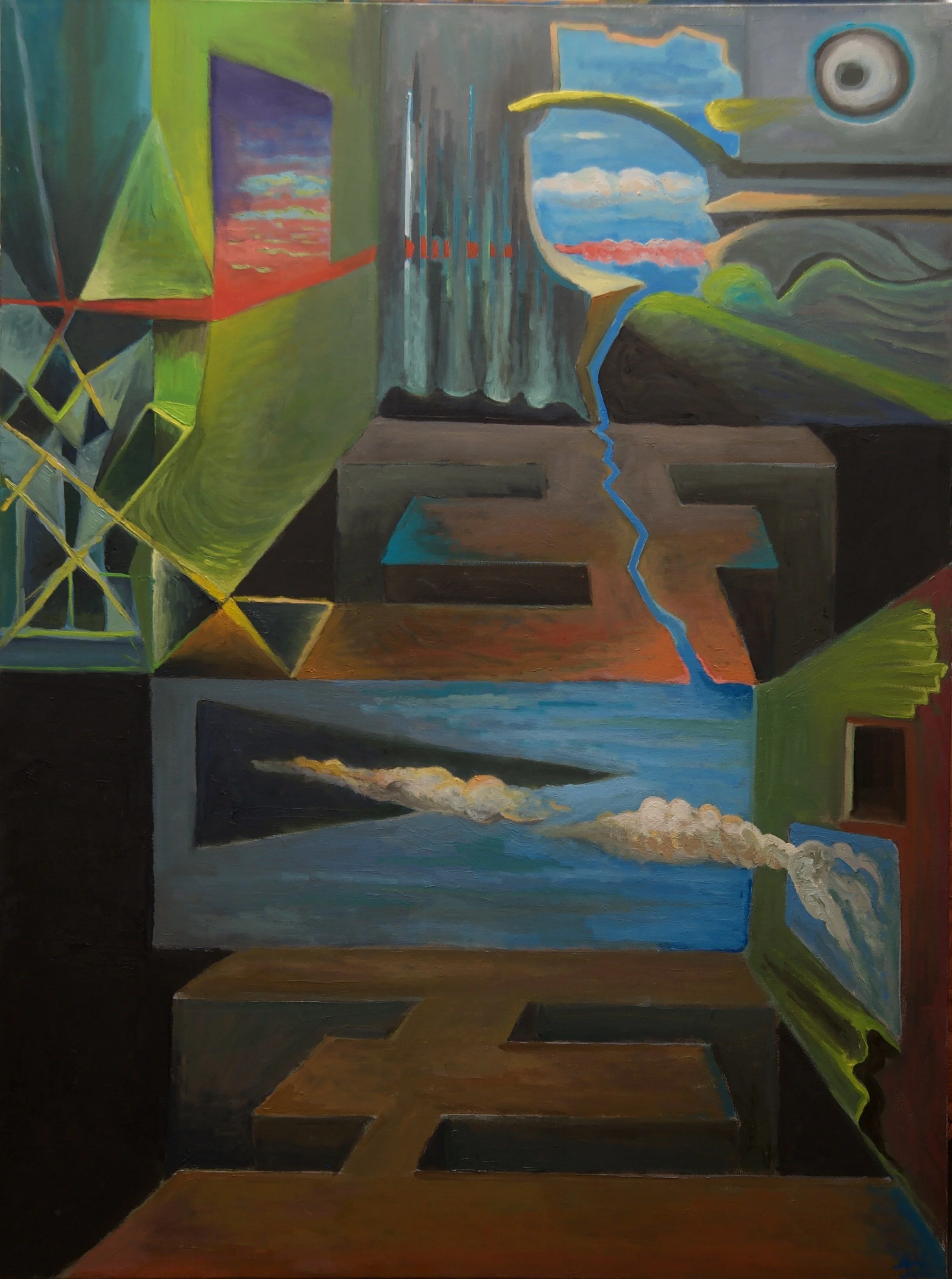  Worlds within Worlds  
2023
Oil on Canvas
48" x 36"