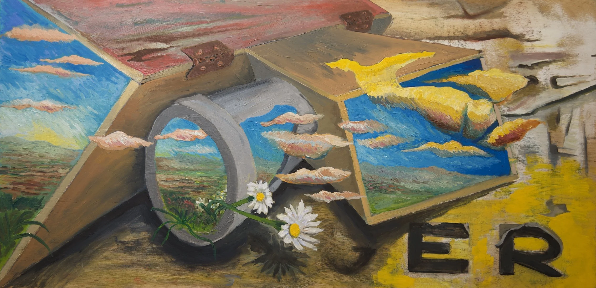  Danger  
2023
Oil on Plywood
24" x 48"