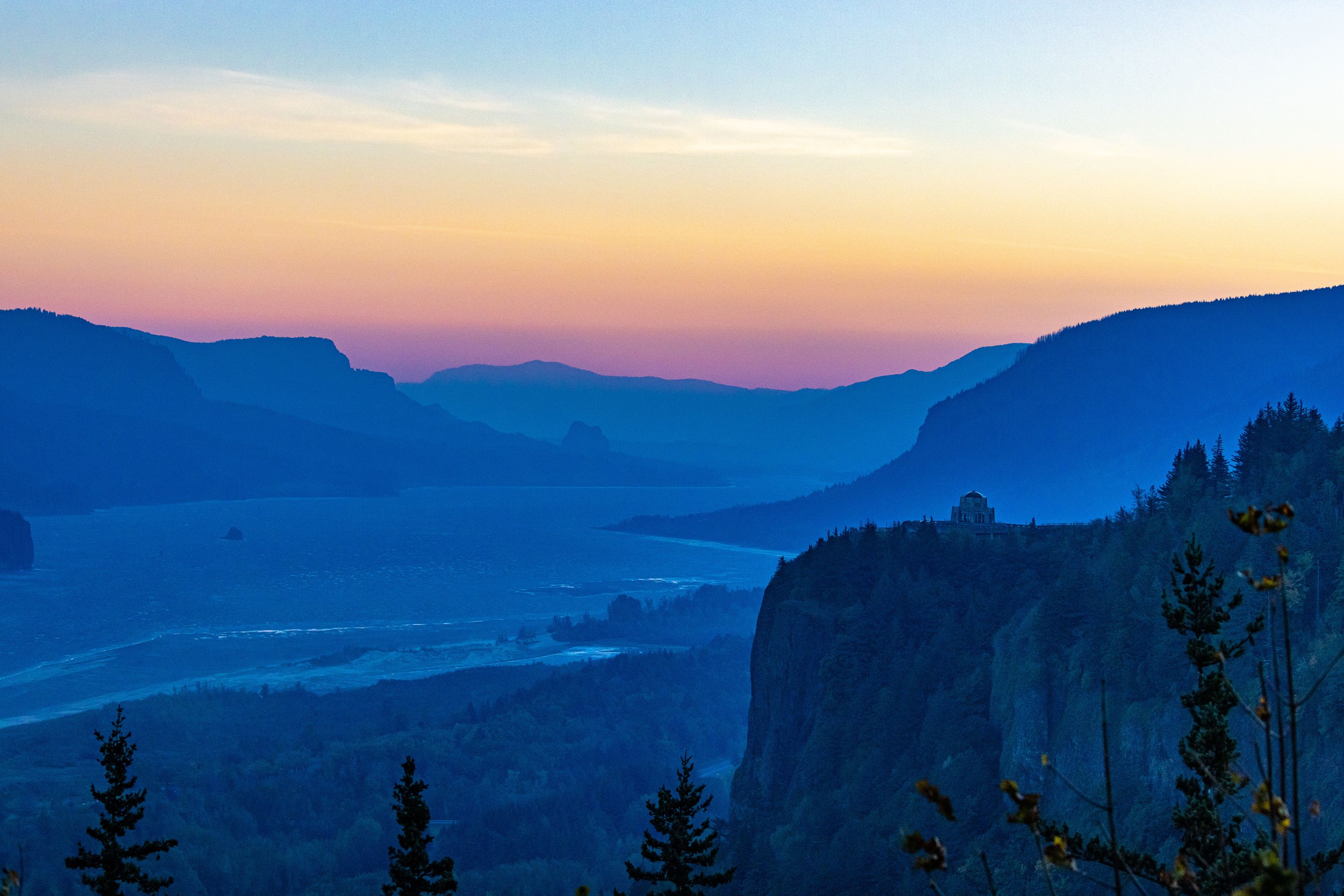 Columbia River Valley at Dawn
