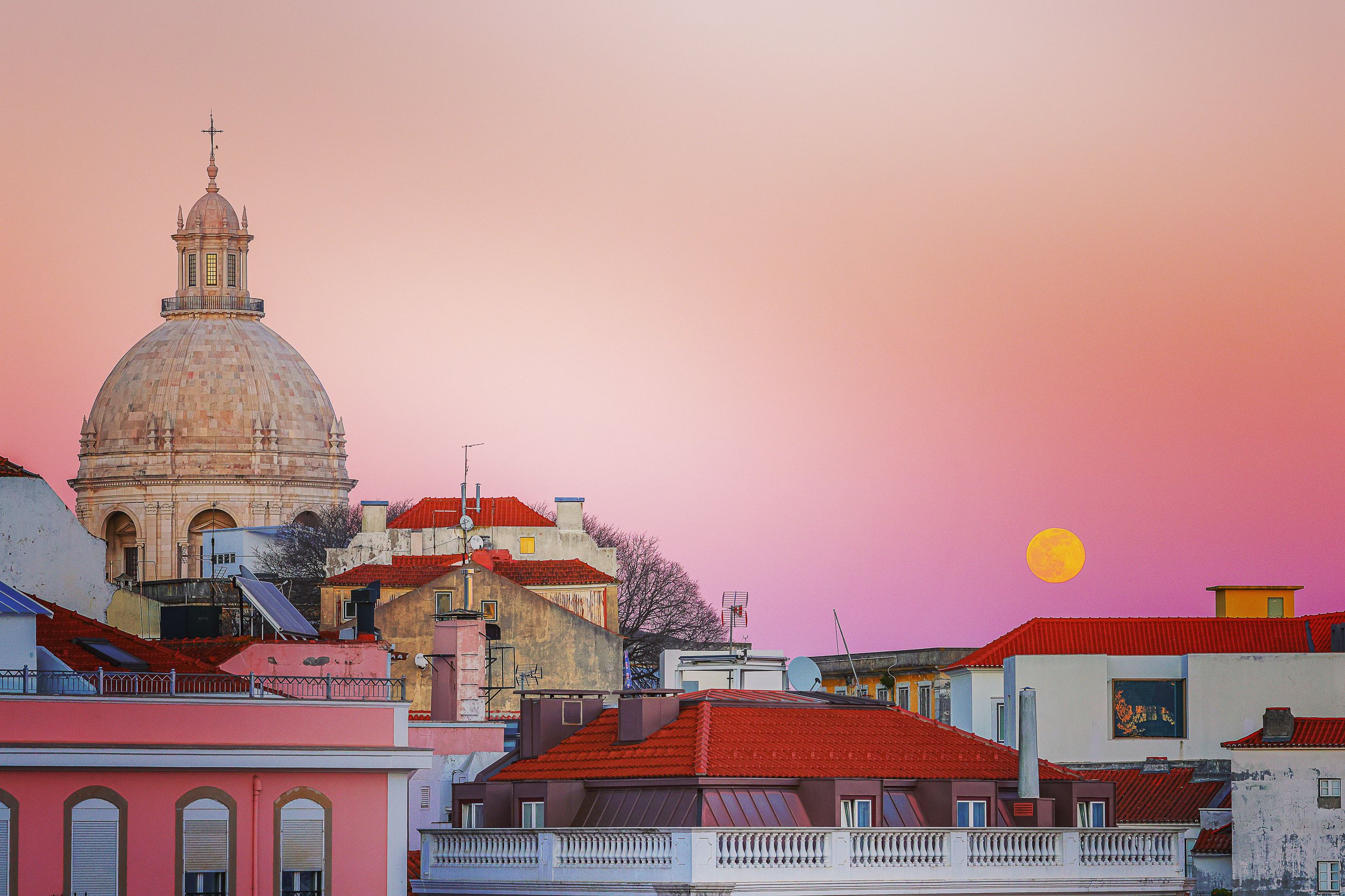 Moon Over Lisbon, 12x18", $105