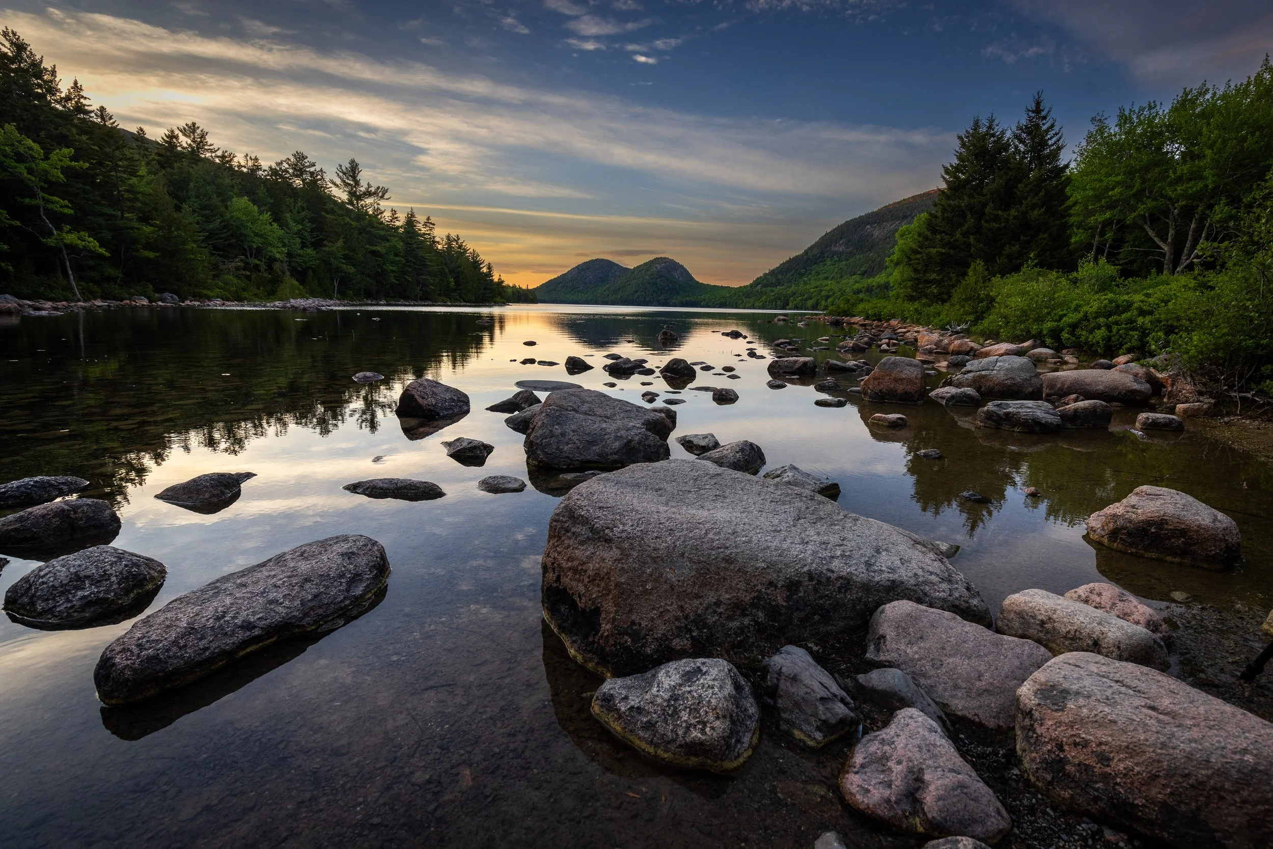 Acadia Jordan Pond Sunset, 12"x18"  $110.00