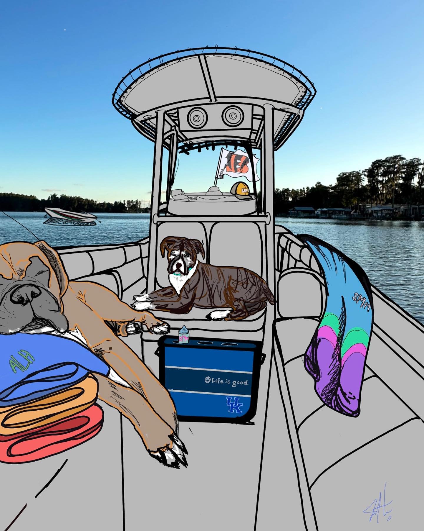 FULL PHOTO💙
If you want to see the details on this FLORIDA FAMILY drawing, check out my last post. 🏝️
