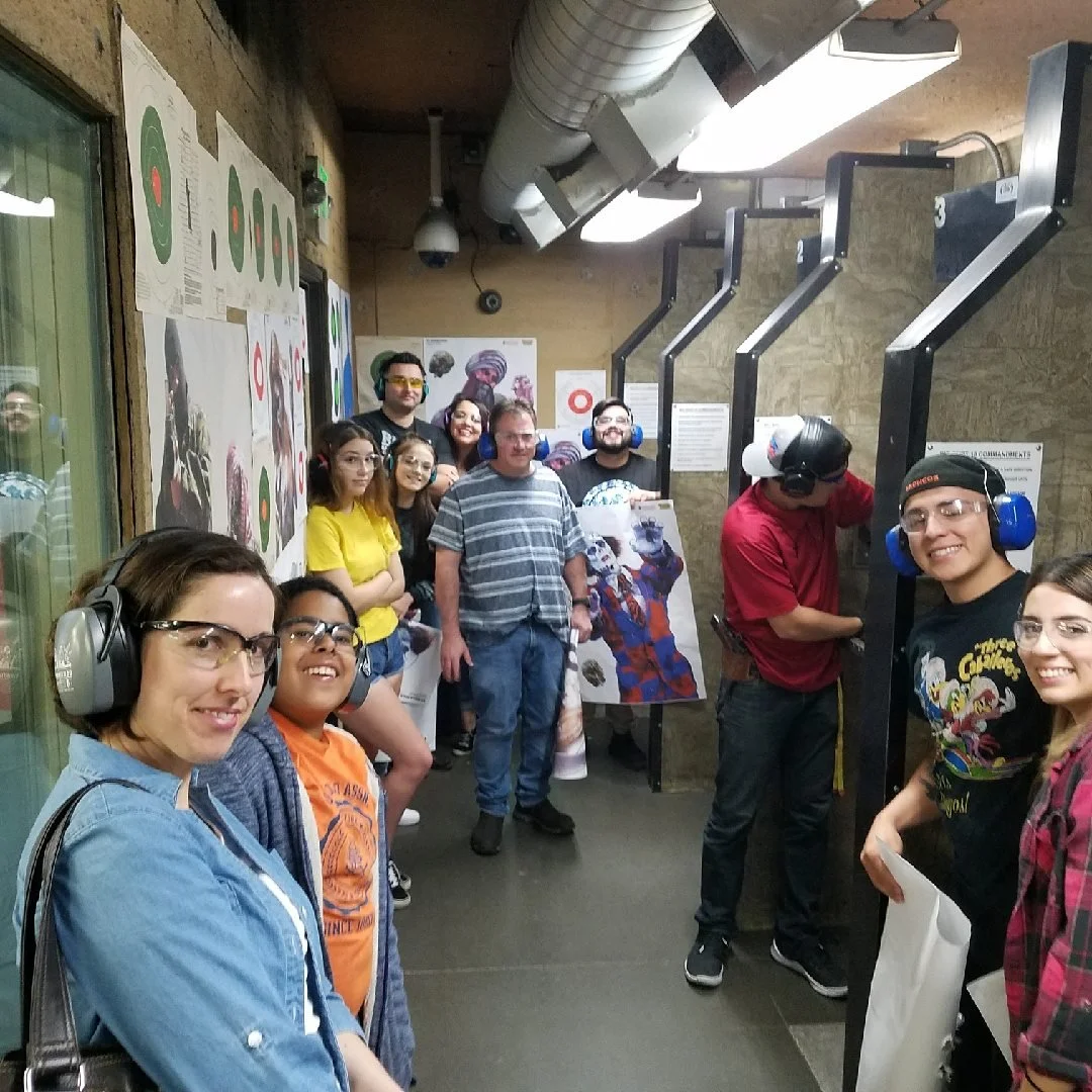 Shooting machine guns in Reno, NV - 2018