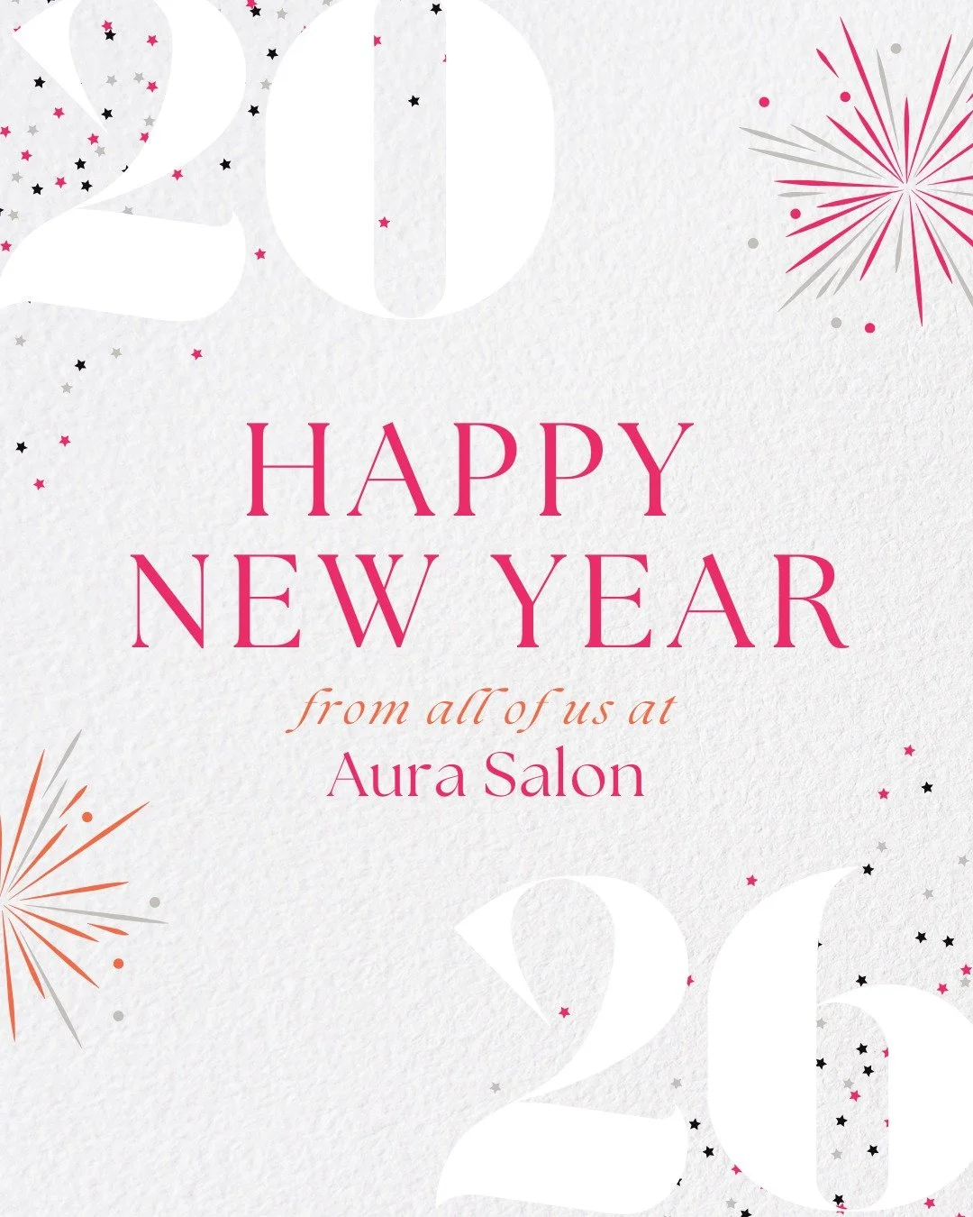 Happy New Year &amp; Hello 2026!
As we welcome a brand-new year, we&rsquo;re celebrating the beauty of fresh beginnings. Thank you for choosing clean, mindful beauty and for being part of our Aura family.
Wishing you a year of confidence, calm, and g