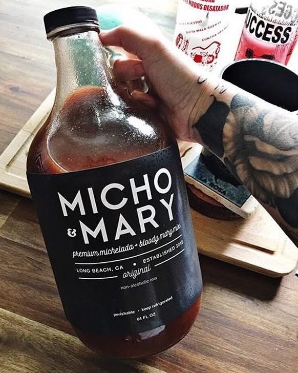 micho and mary michelada mix glass jug