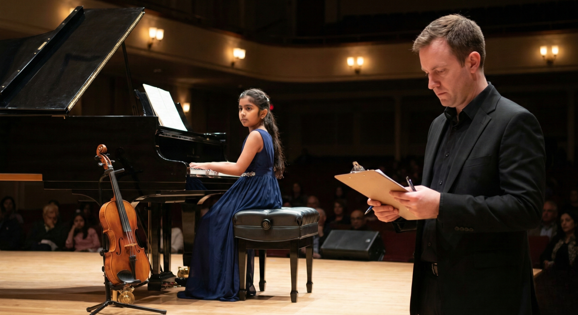 Hashtag Music Academy Piano and Viola Student and Teacher Performance