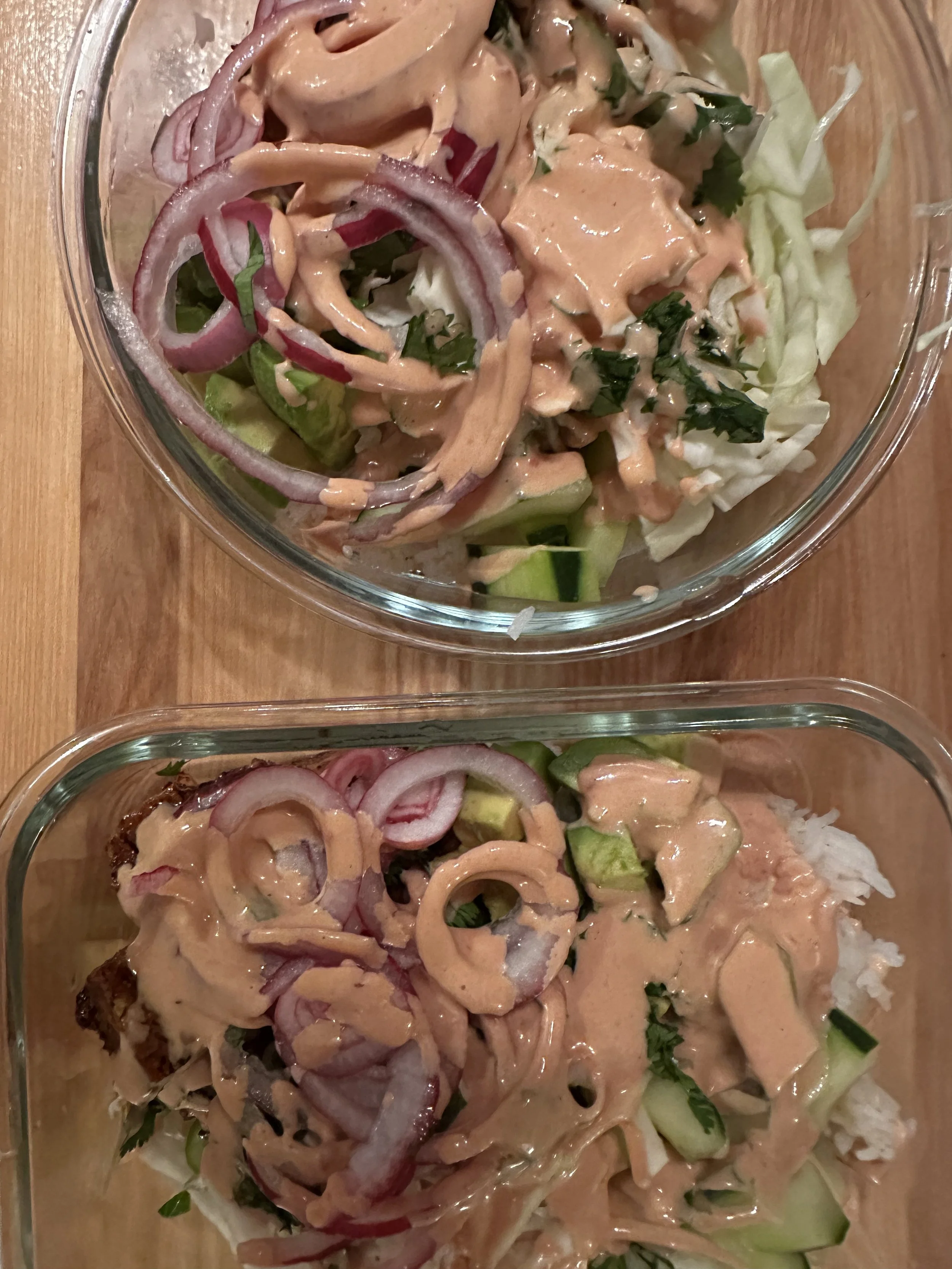 Sticky Tofu Bowl with Yum Yum Sauce