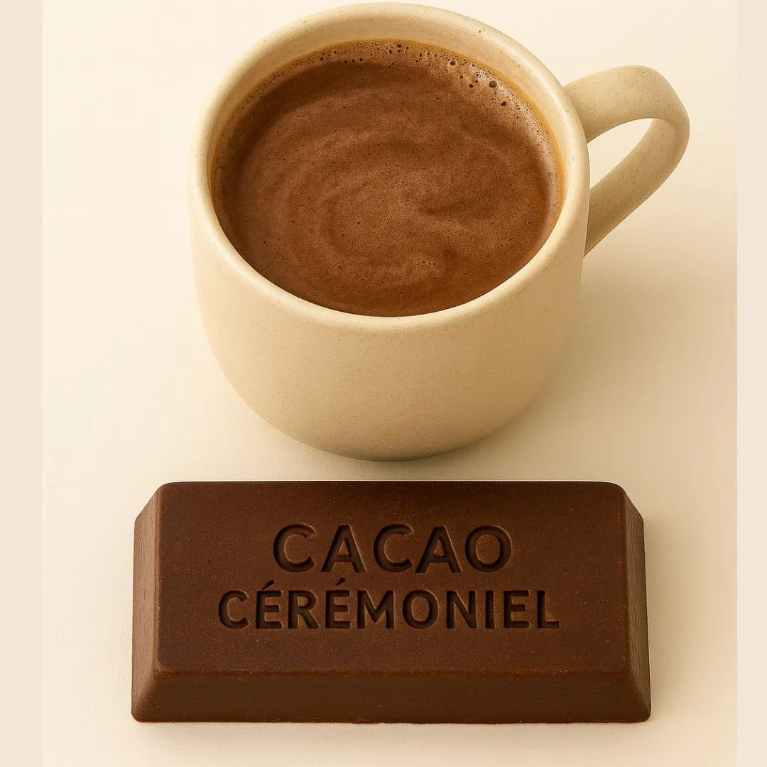 Zeremonieller Kakao als Getränk zubereitet – Cacao Ceremony Drink mit Kakao und Vanille