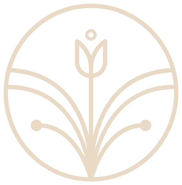 Flourish Logo Mark Cream