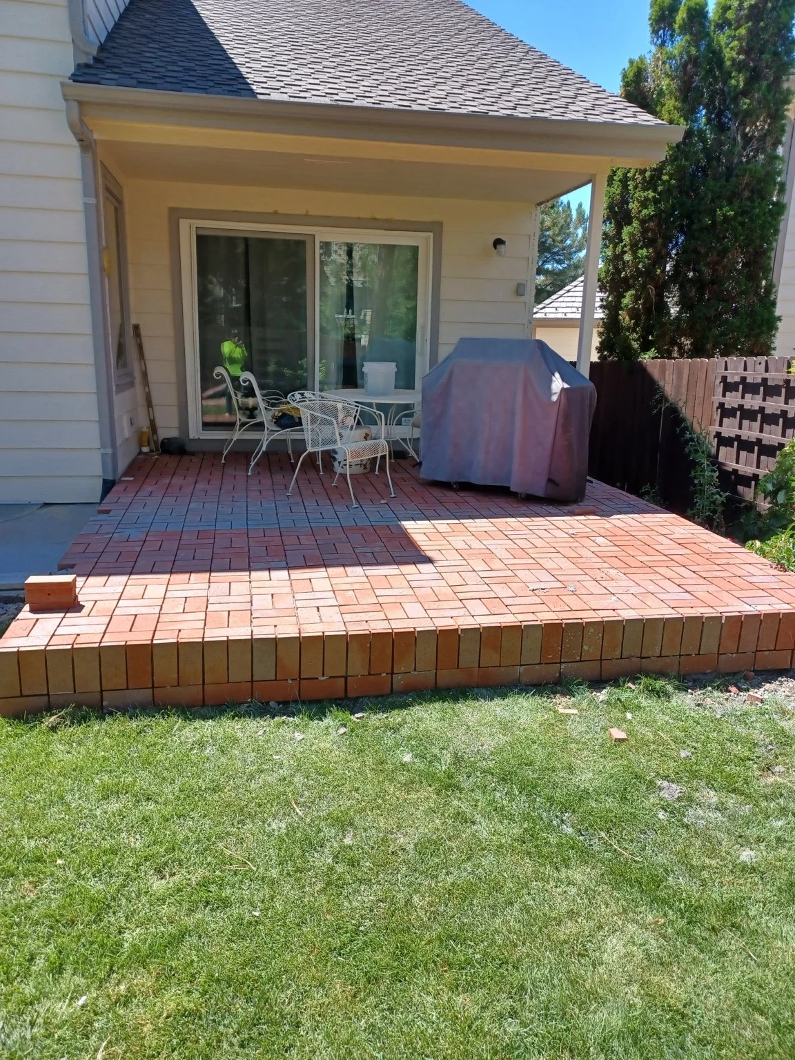 Brick patio