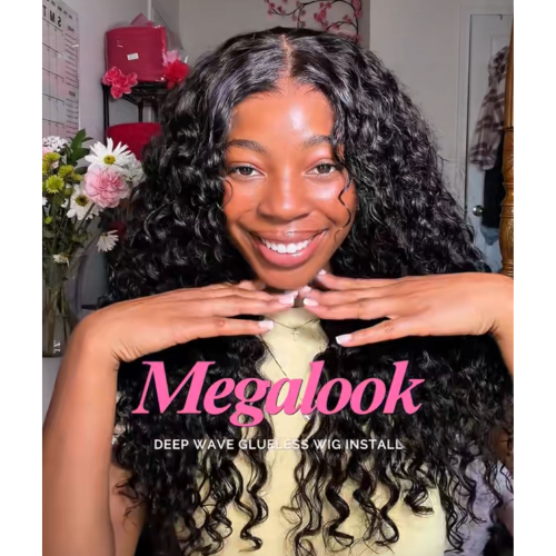 Megalook Hair 13x6 Deep Wave Glueless Wig