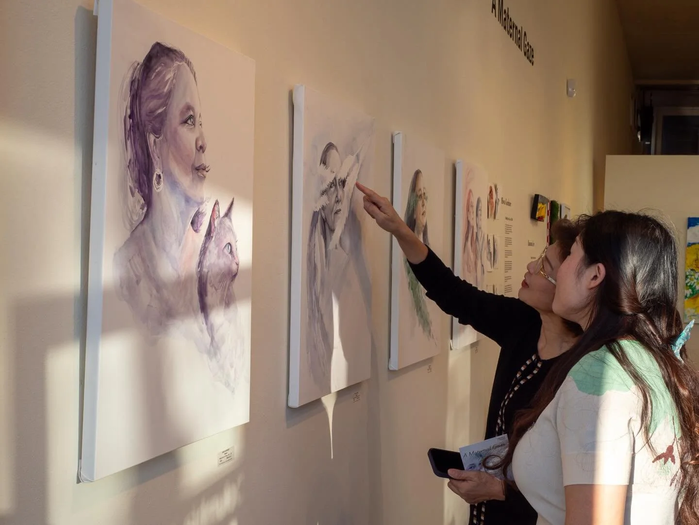 Last Saturday was the opening reception for Maternal Gaze at Columbia City Gallery &mdash; featuring my series I Was Once, Too, a Child. My first time showing a full body of work in a gallery.
That alone felt enormous.
But nothing prepared me for the