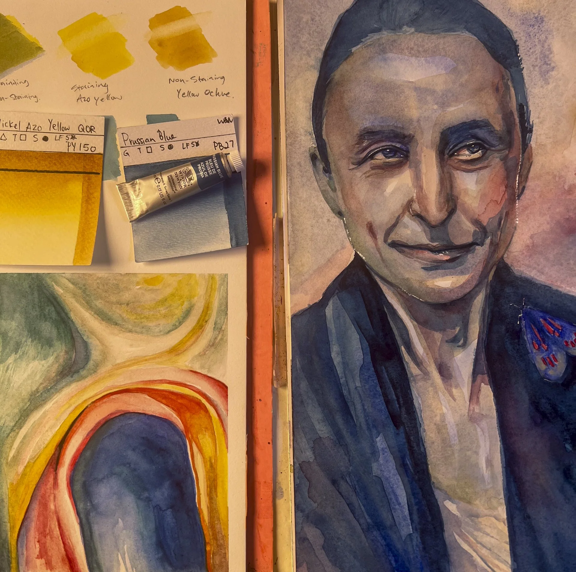 Staining First, Then Liftable: What a Georgia O’Keeffe Study Taught Me About Glow