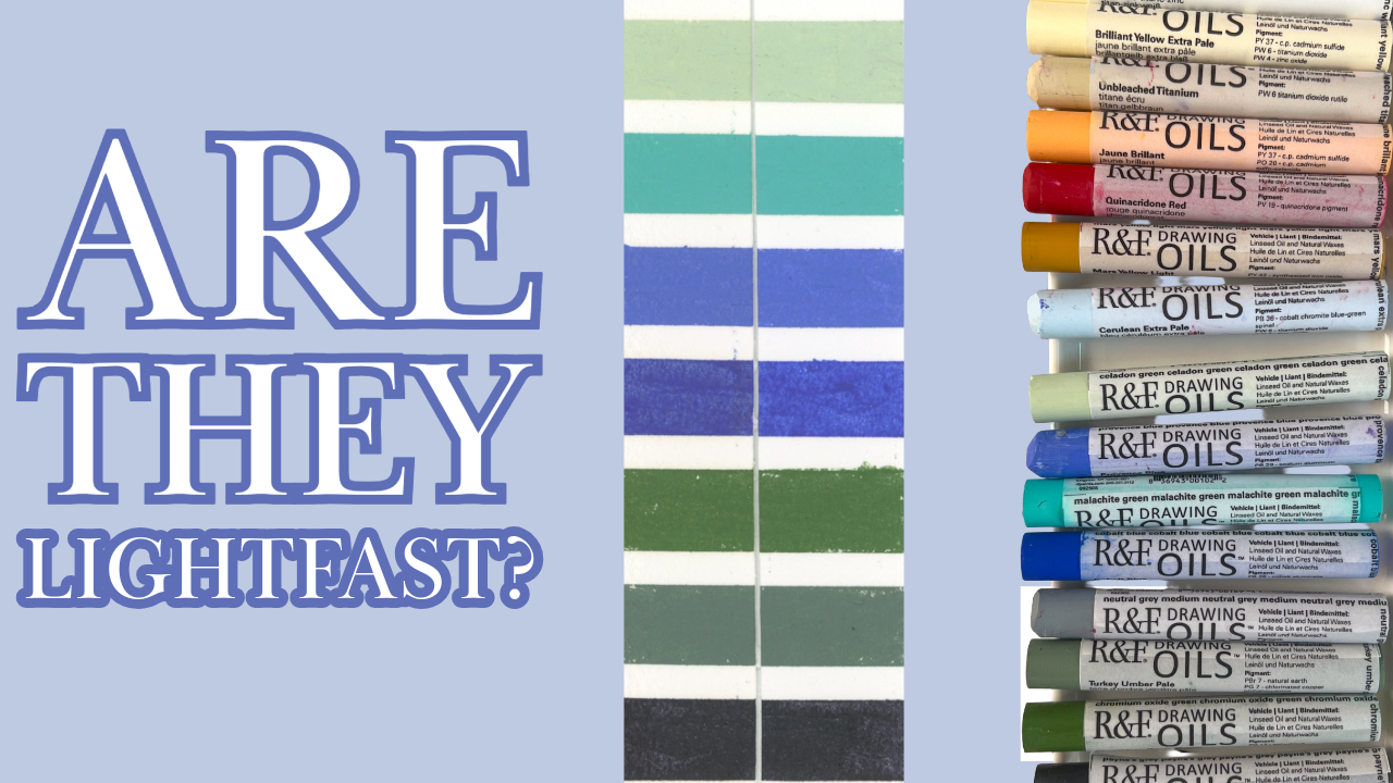 R&amp;F Drawing Oils Test: Did the Colors Fade or Did the Surface Change?