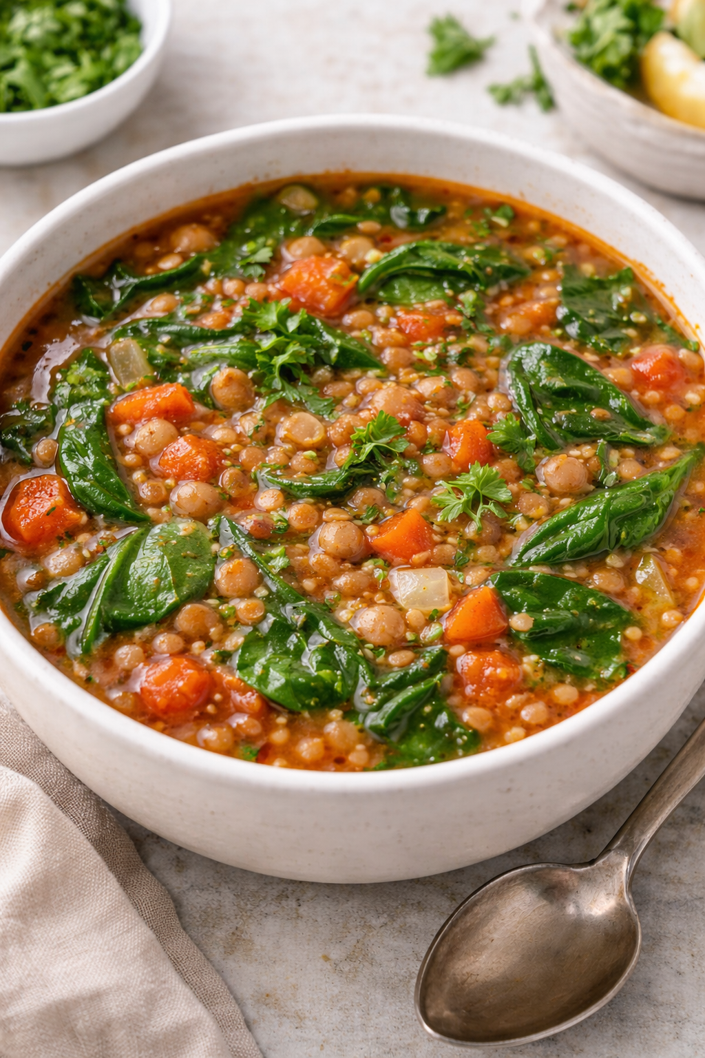 Spinach Lentil Soup